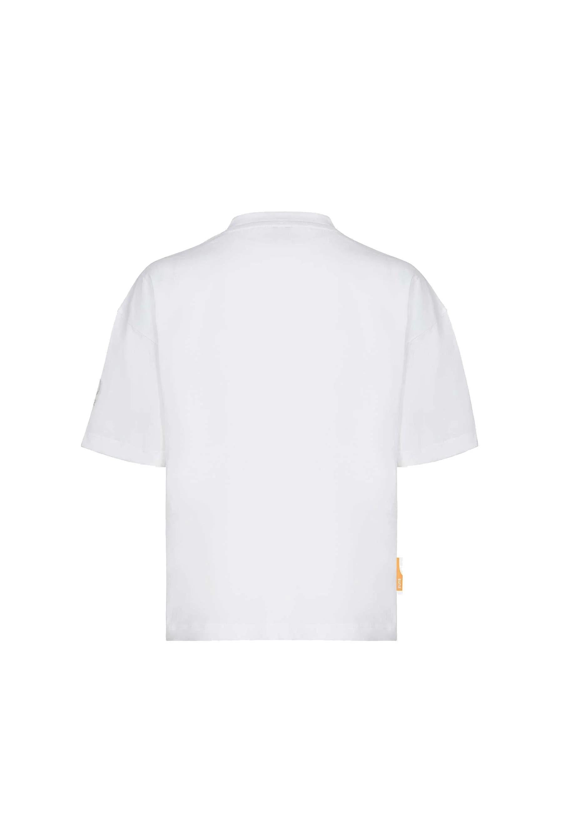Suns T-shirt Girocollo Comoda Jungle Over Fit Bianca TSS6115U WHITE SUNS 