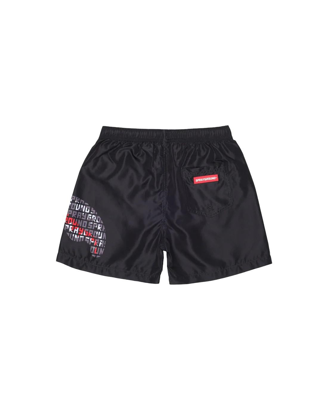SHARK CENTRAL INFINITY SWIM TRUNKS BLK SPY1468 BLACK SPRAYGROUND 