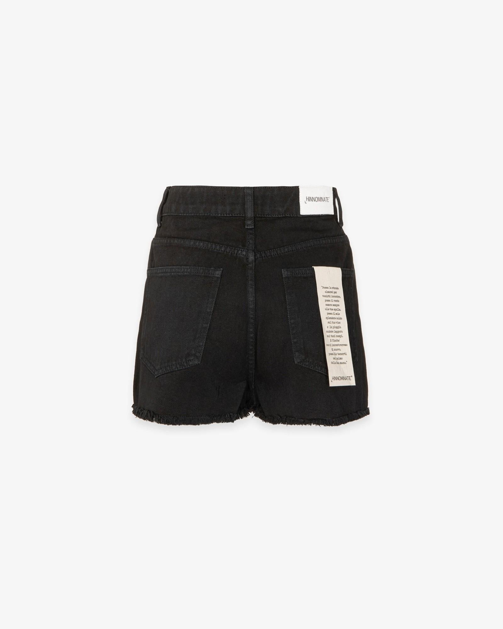 Bull Denim Shorts  Black HINNOMINATE HMABW02695-MTFI0002 NE01 HINNOMINATE 