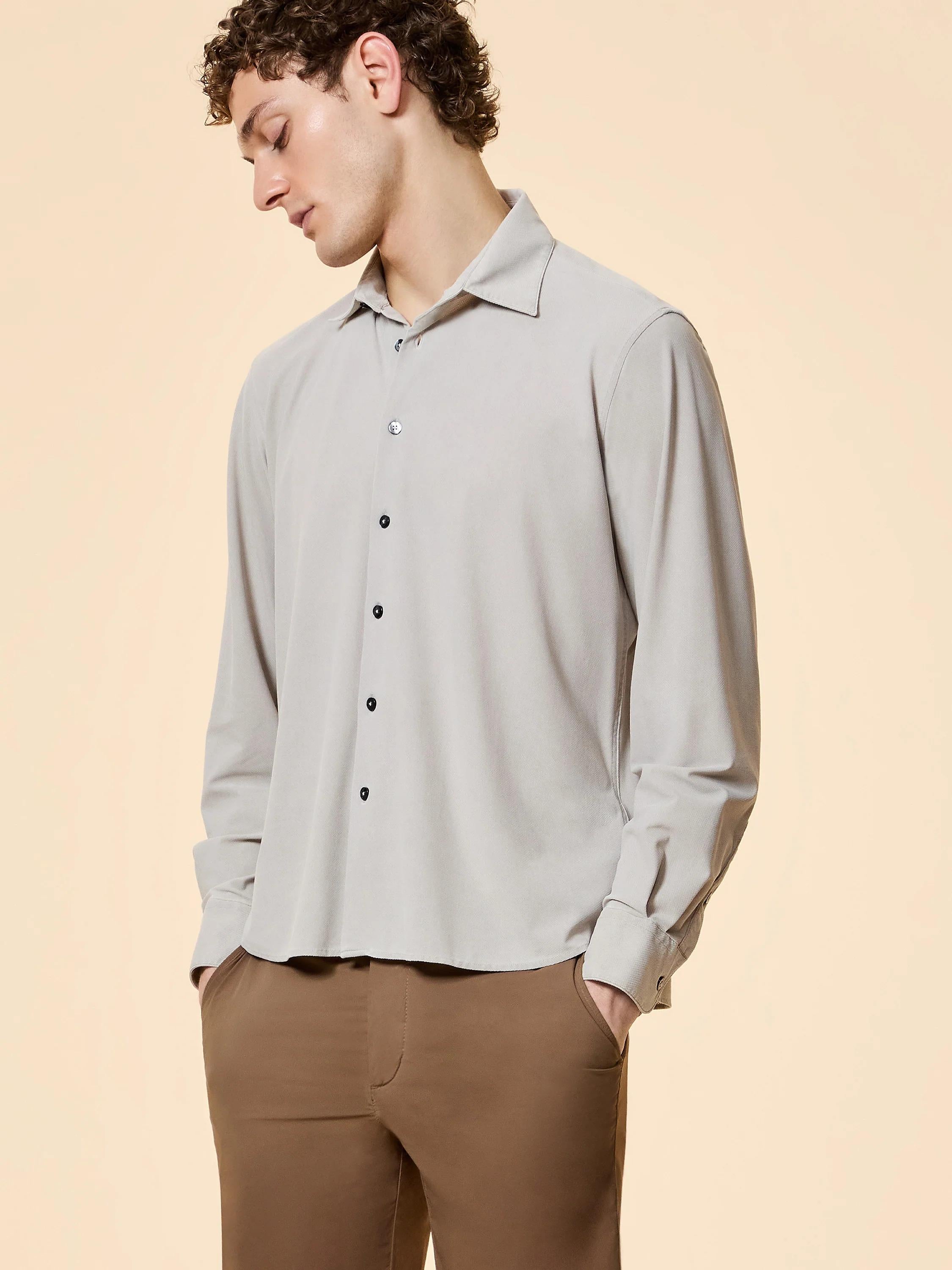 RRD Techno Wash Piquè Shirt White Sand 26256 85 RRD 