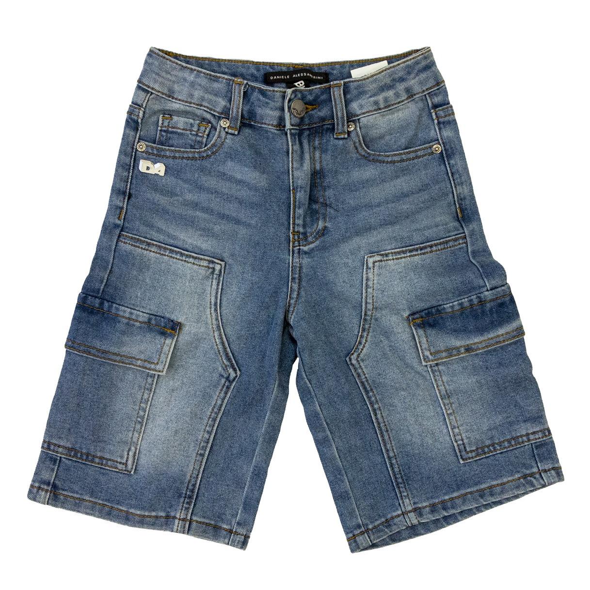 DANIELE ALESSANDRINI BERMUDA JEANS 1236SD00527 1236SD00527 MEDIUM BLUE DANIELE ALESSANDRINI 