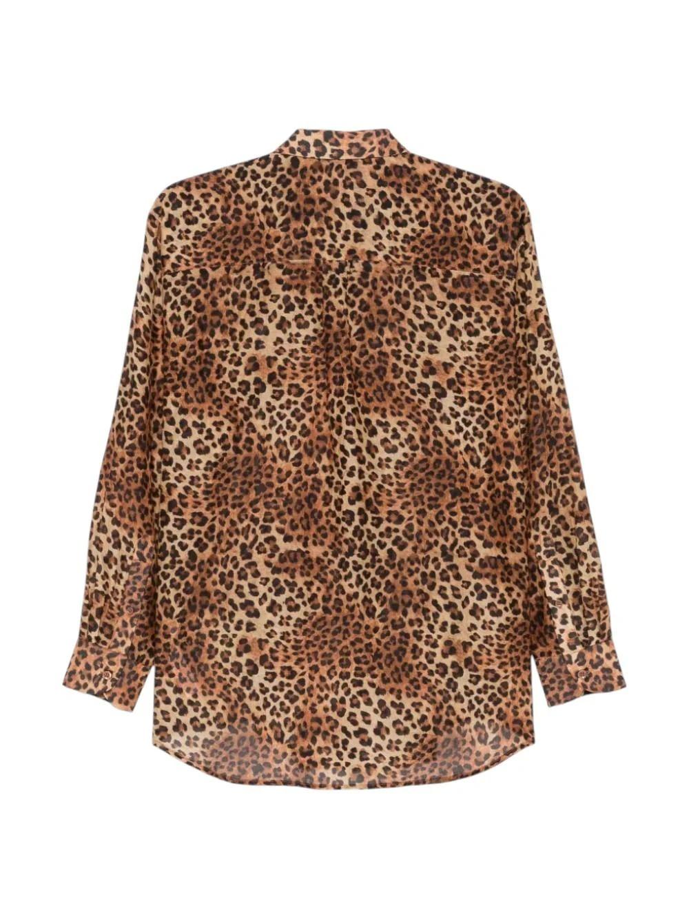 Camicia MC2 SAINT BARTH donna BRIG001 00168L 19 Brigitte Silk Voile Sand Leopard BRIG001 00168L MC2 SAINT BARTH 