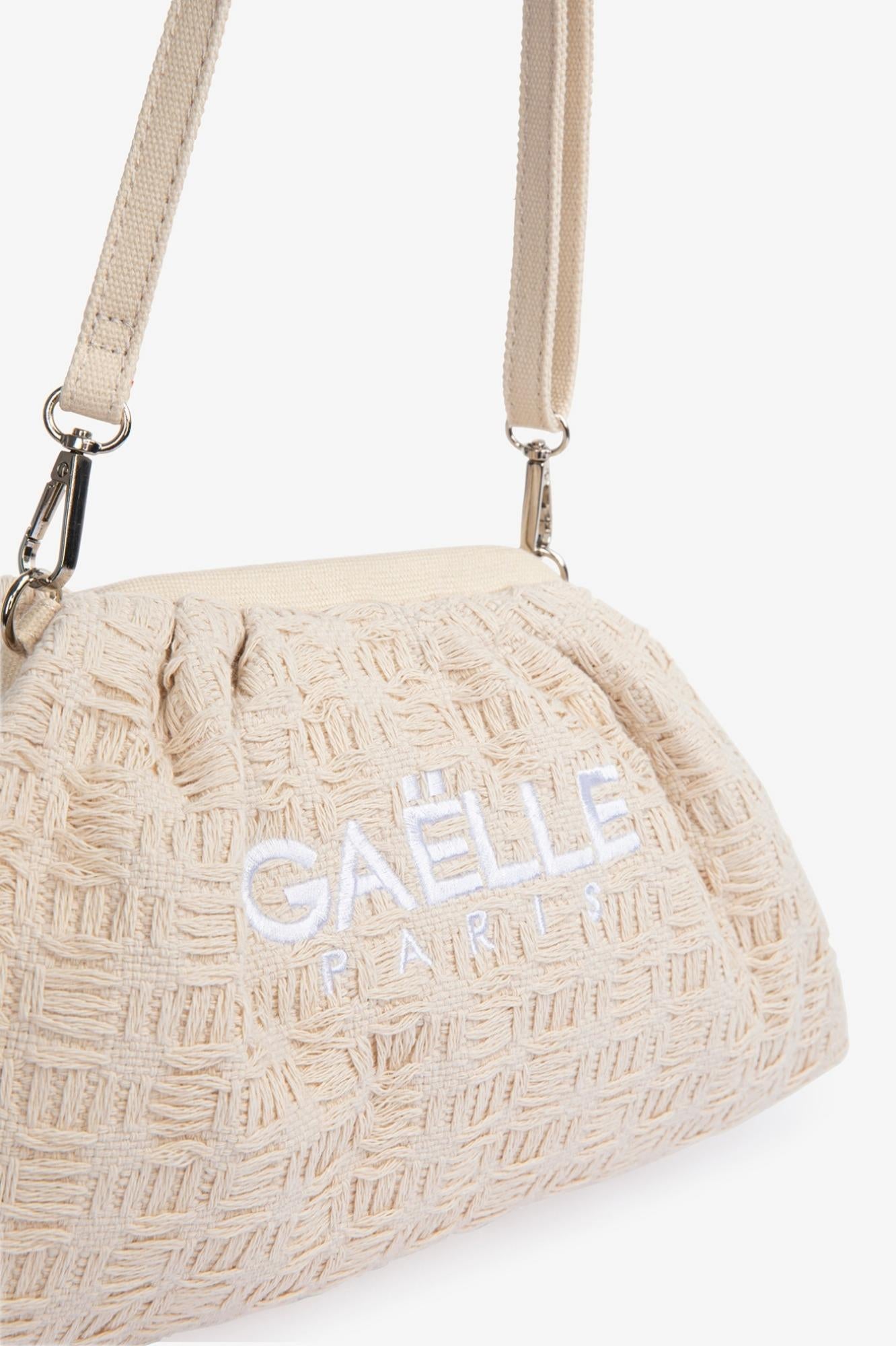 Maxi Pochette Ricamo Logo  Beige - Gaëlle Paris GAACW03181-BFL0001 BE00 GAELLE 