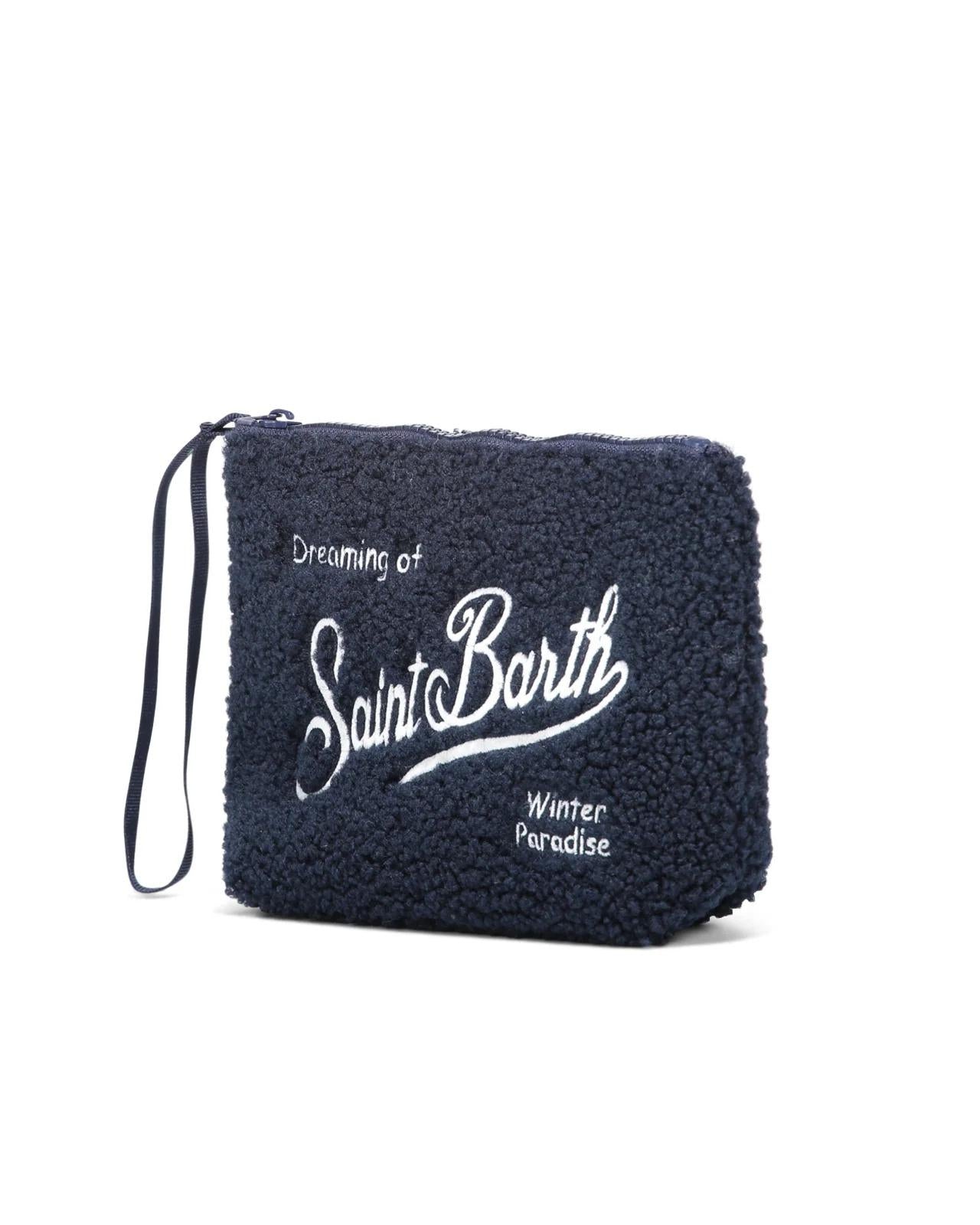 MC2 SAINT BARTH Pochette Aline Teddy Blu ALI0023 00164I MC2 SAINT BARTH 