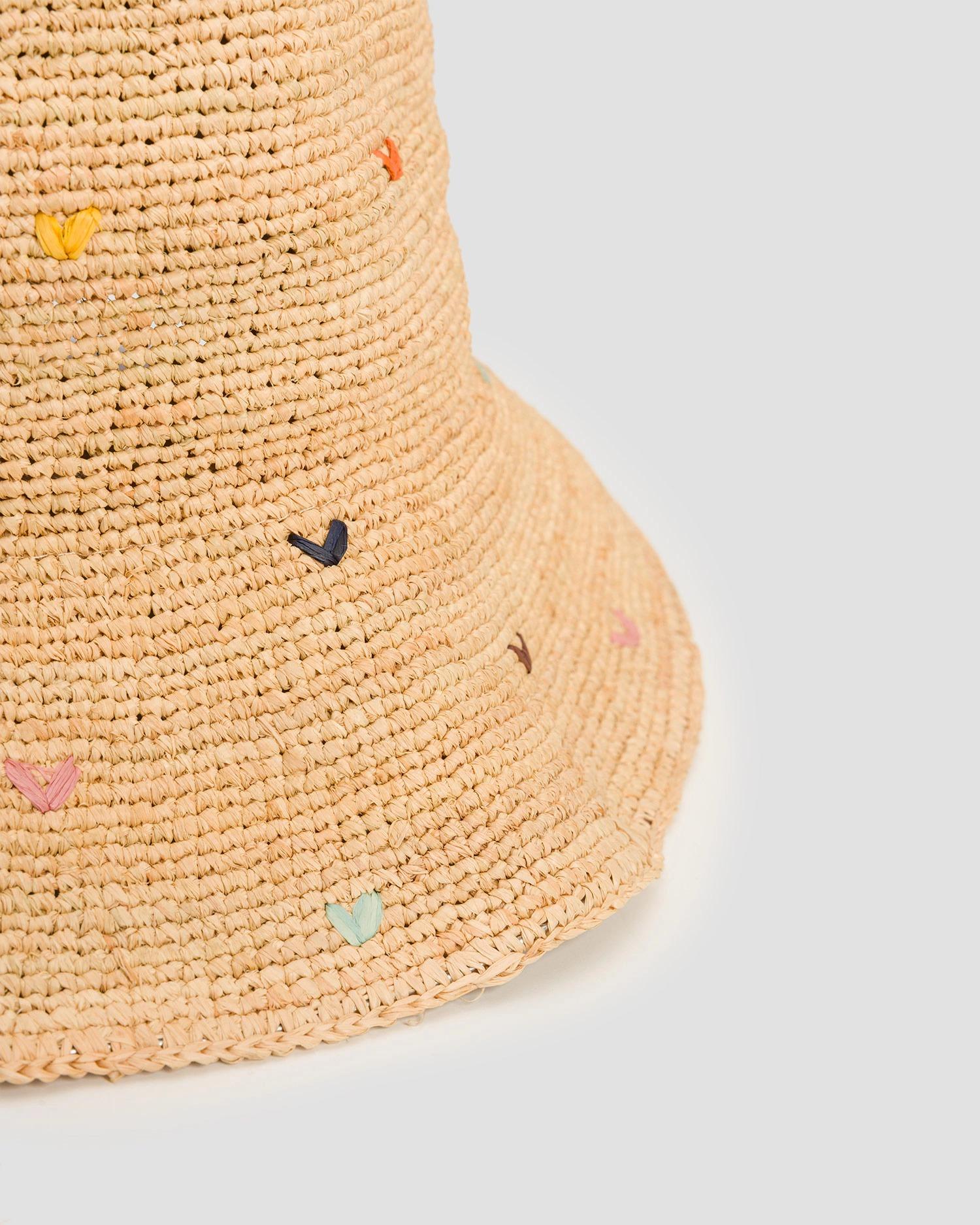 Cappello bucket in rafia da donna MC2 Saint Barth Raffia Hat RHAT001 00882L MC2 SAINT BARTH 