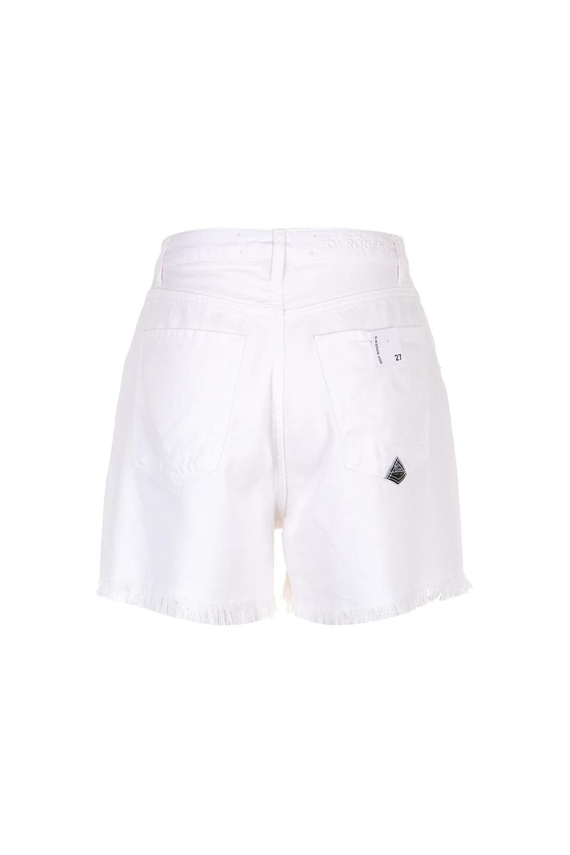 Short Roy Roger's girlfriend light bull tencel old reverse optic white RND107P4352716 C0014 ROY ROGER'S 