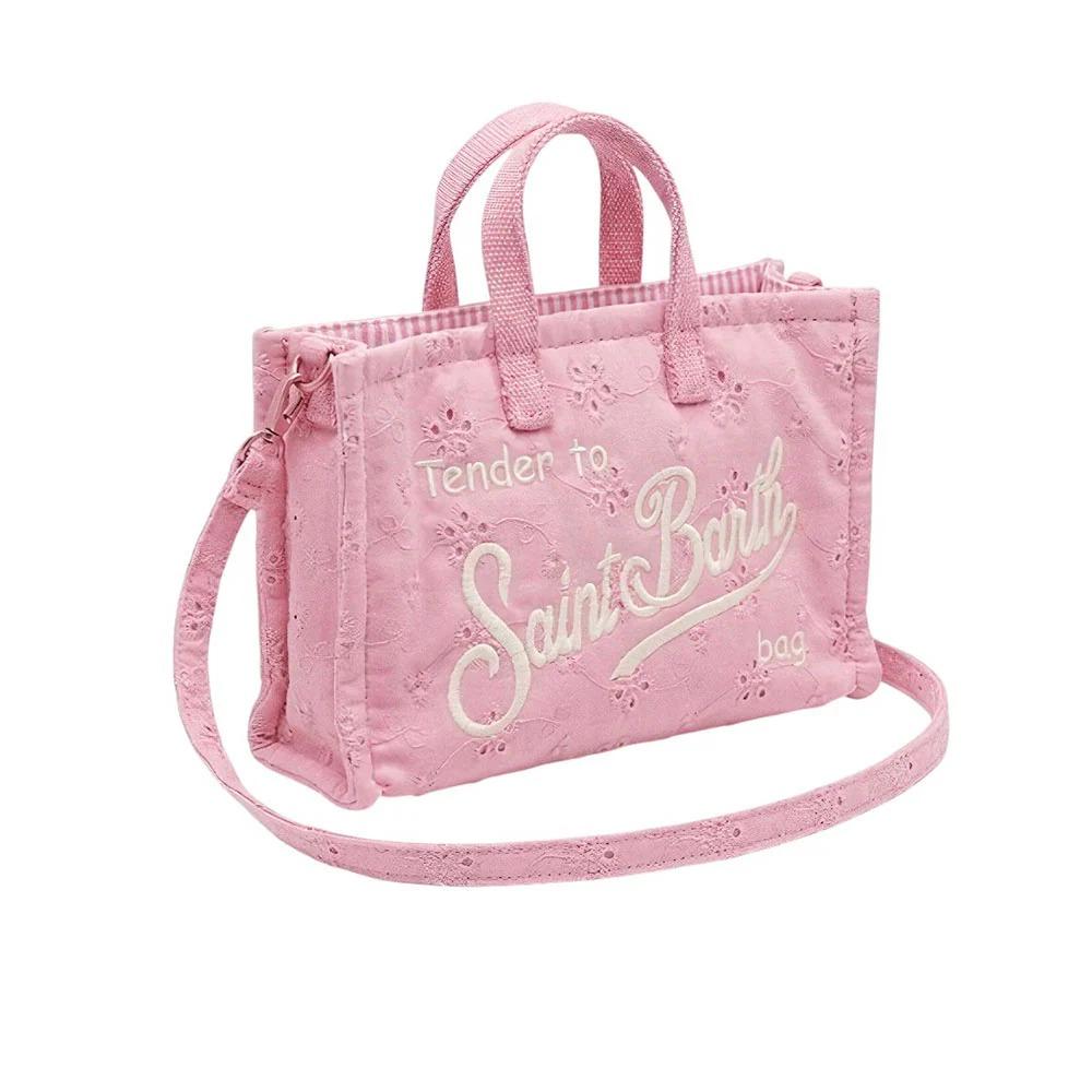 Phone Bag in pizzo Sangallo rosa PHONE012 03025L MC2 SAINT BARTH 