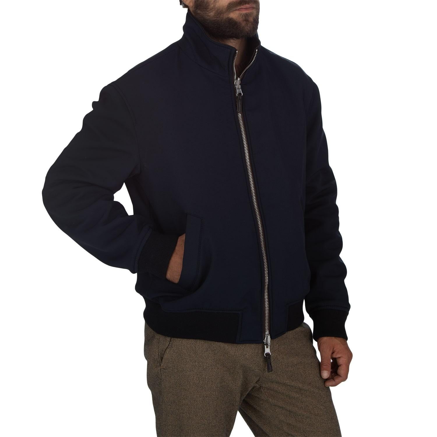 THE JACK LEATHERS | GIACCA TOBIA REVERSIBILE MARRONE BLU TOBR 06 THE JACK LEATHERS 