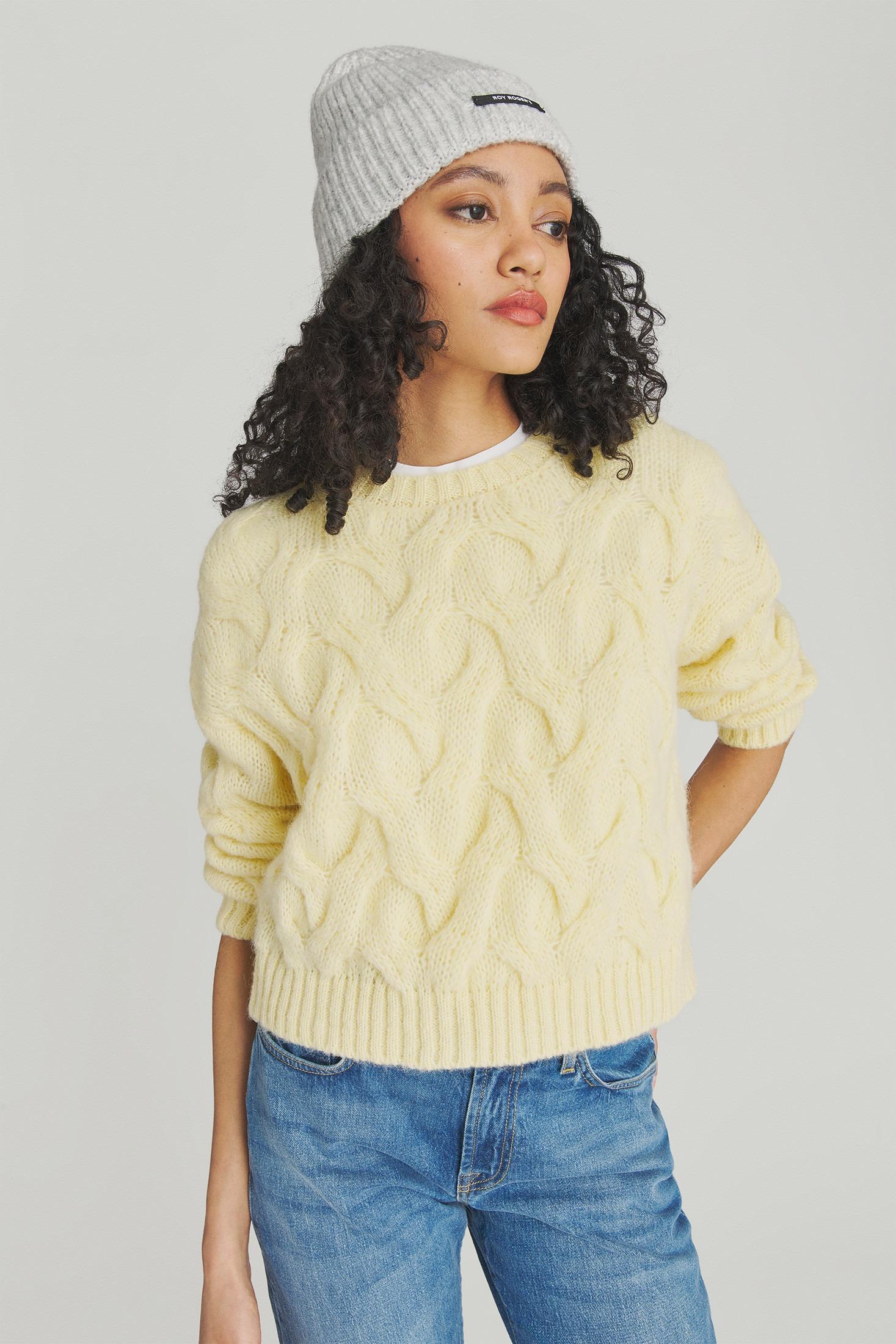 PULLOVER MULTICABLE IN MISTO ALPACA DARK BUTTER RND90229CP02XXXX C0558 ROY ROGER'S 