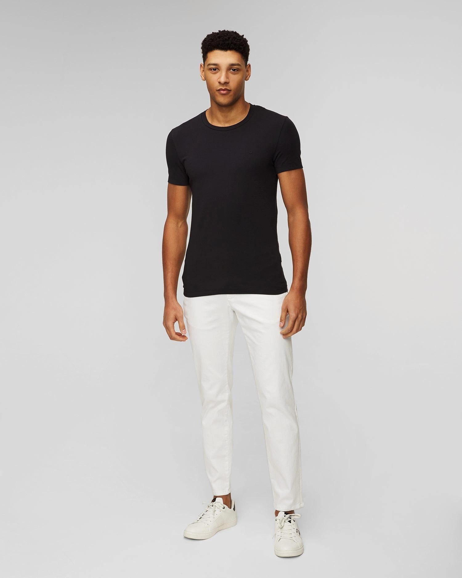 T-shirt bianca da uomo Dondup Blu US221-JS0125U-ZL4 890 DONDUP 