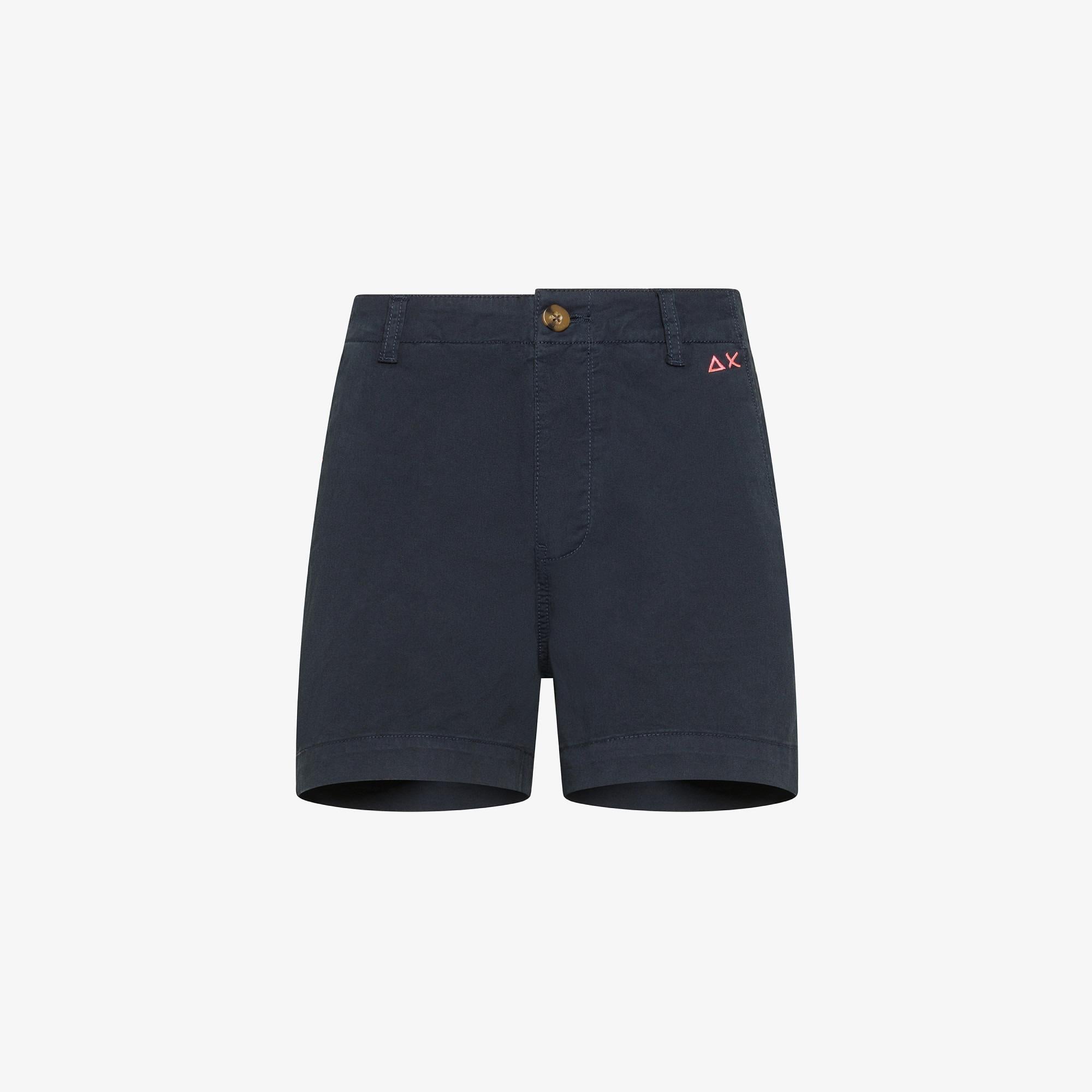 Shorts in cotone blu P35250 07 SUN 68 