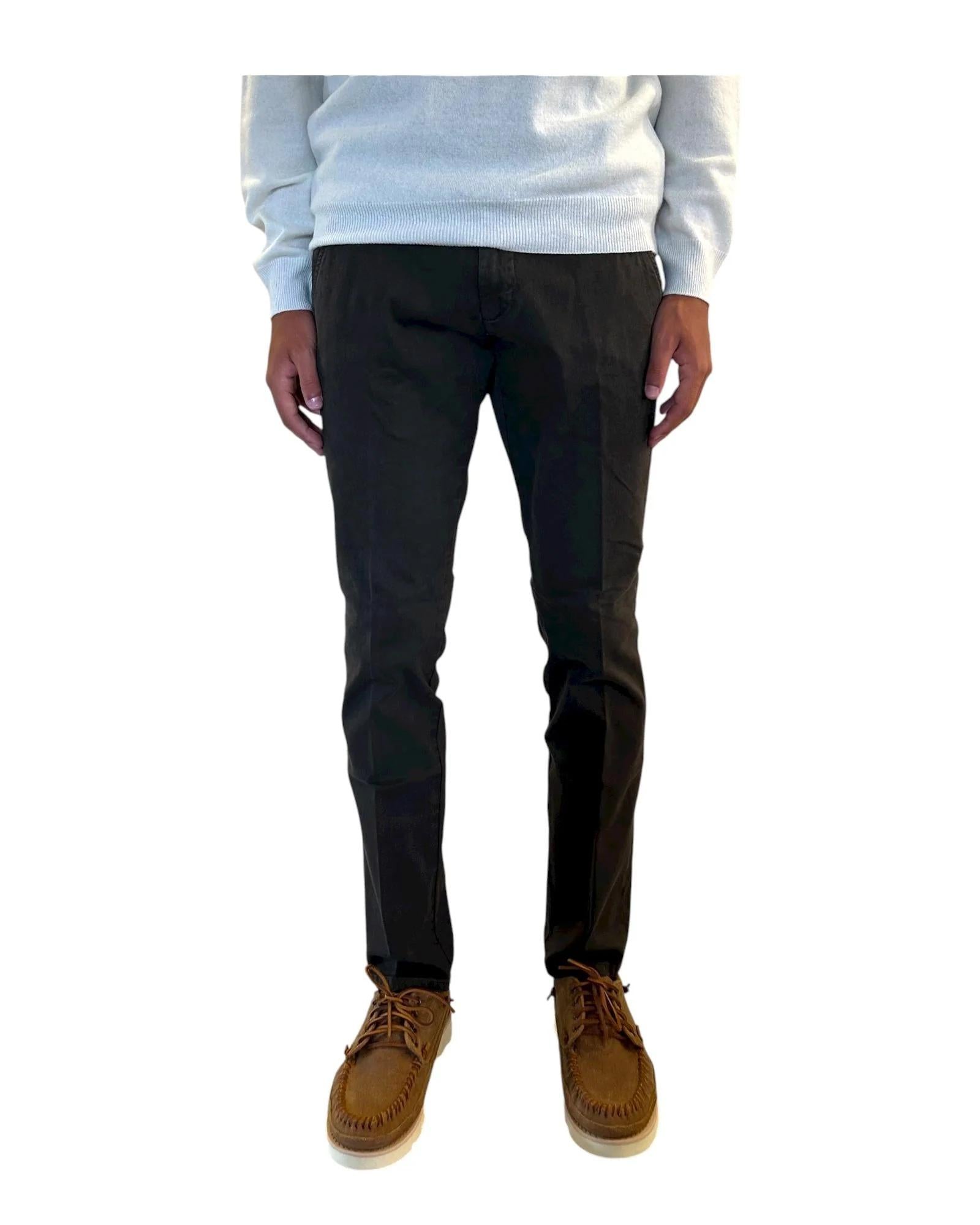 ROY ROGER'S PANTALONE NEW ROLF IN GABARDINA BROWN RRU013C8700112 C0241 ROY ROGER'S 