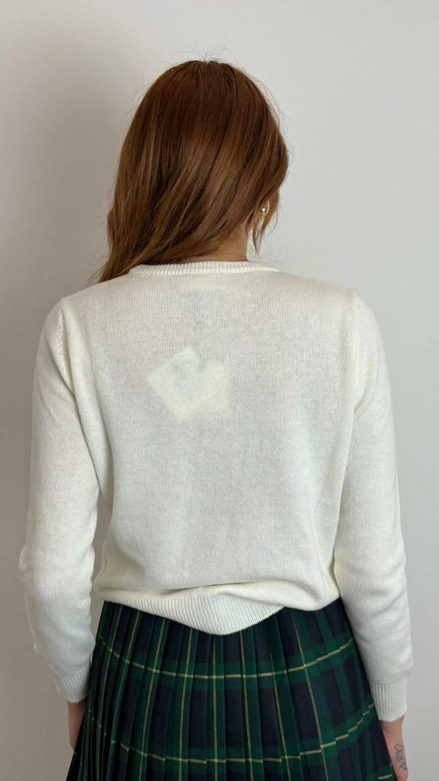 Vicolo Maglia orsetto sciarpa art. 77335F PANNA 77335F PANNA VICOLO 