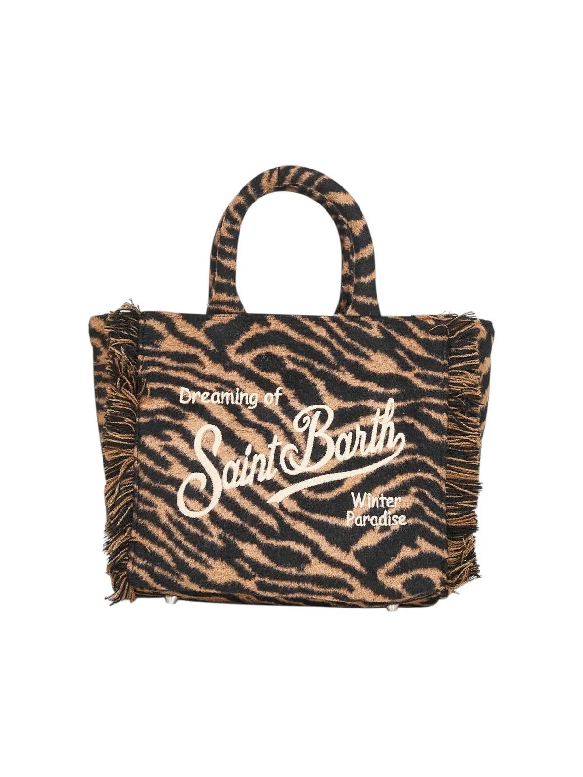 MC2 SAINT BARTH Borsa Donna VANITY MINI FELT 01322I ZEBRA 18 EMB VAMI024 01322I MC2 SAINT BARTH 