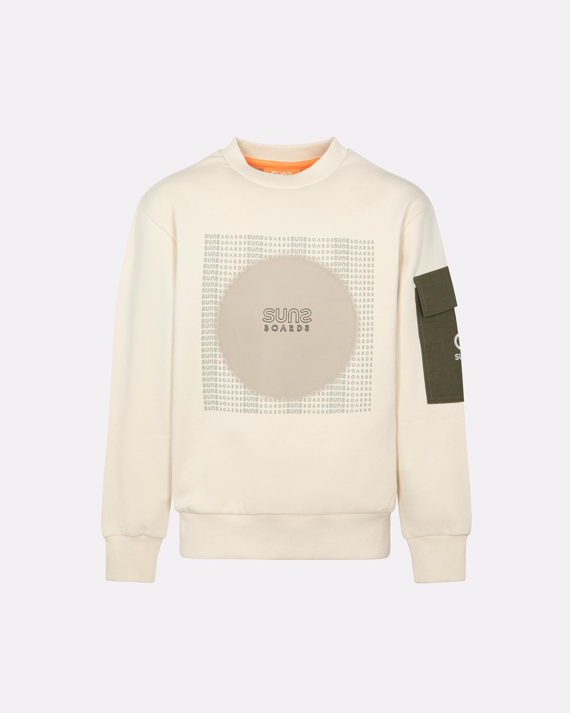 Felpa Suns  gipo round off white MFS6307U OFF WHITE SUNS 