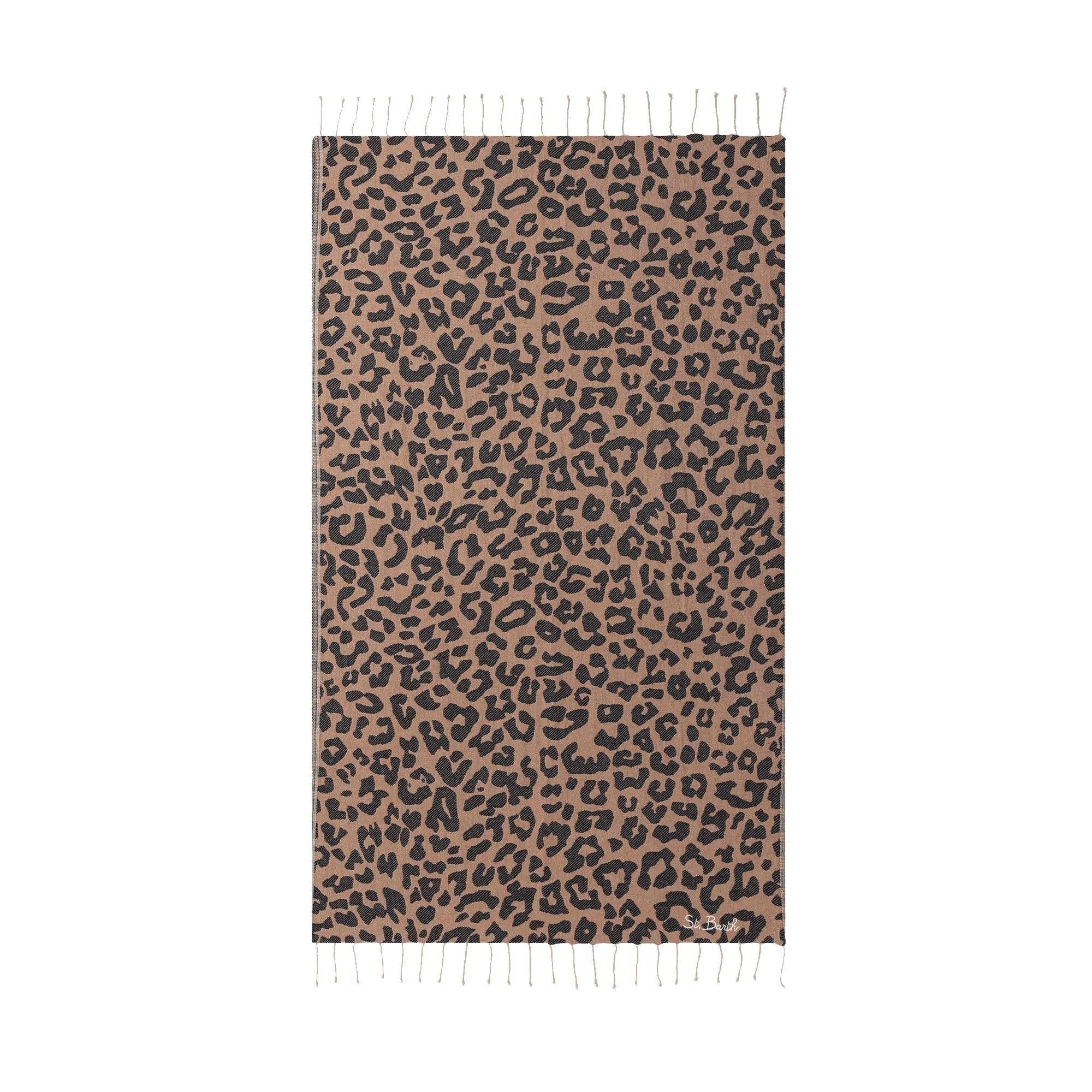 MC2 SAINT BARTH<BR/> Telo mare leopardato FOUT00902712L FOUT009 02712L MC2 SAINT BARTH 