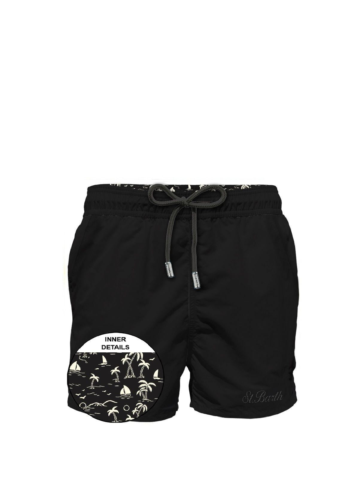 Costume classico leggero Patmos nero PATM001 01548L MC2 SAINT BARTH 