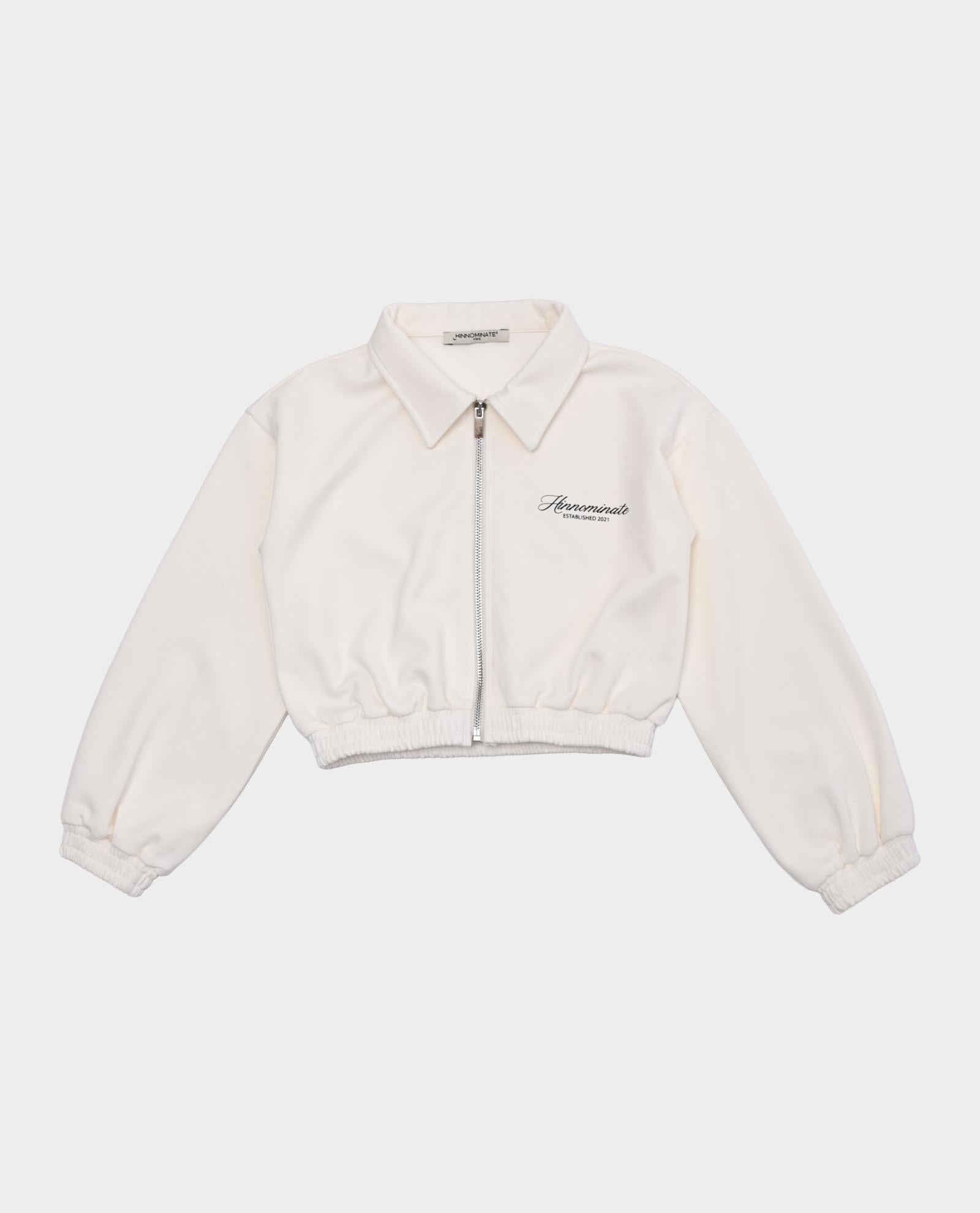 Felpa con zip intera da ragazza Hinnominate WHITE 3645FY00341 WHITE HINNOMINATE 