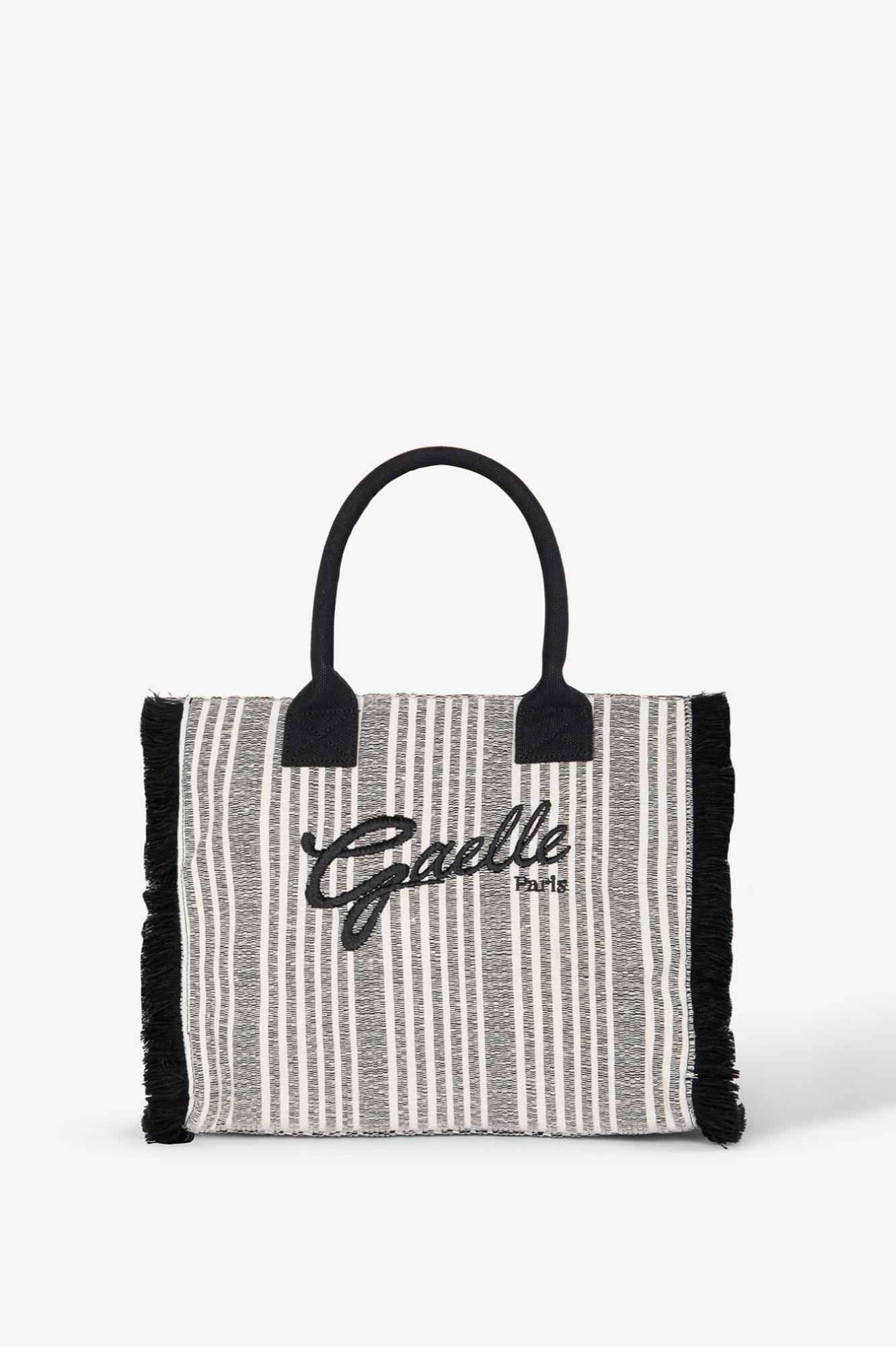 Maxi Shopper Ricamo Firma  Nero - Gaëlle Paris GAACW03190-MTFI0020 NE01 GAELLE 