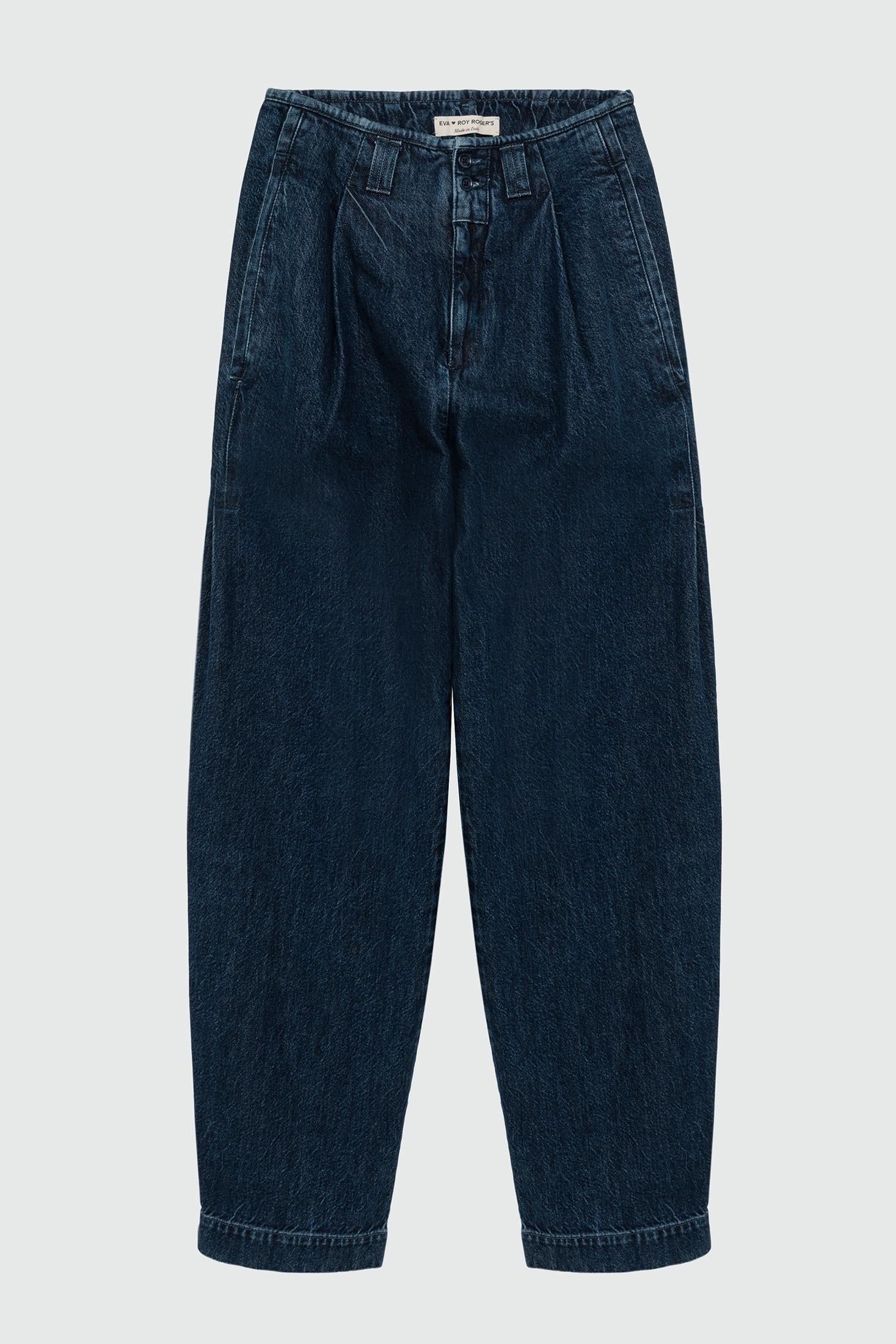 EVA X ROY ROGER'S - PANTALONE EVA DENIM MID STONE RND90351CT311033 C0999 ROY ROGER'S 