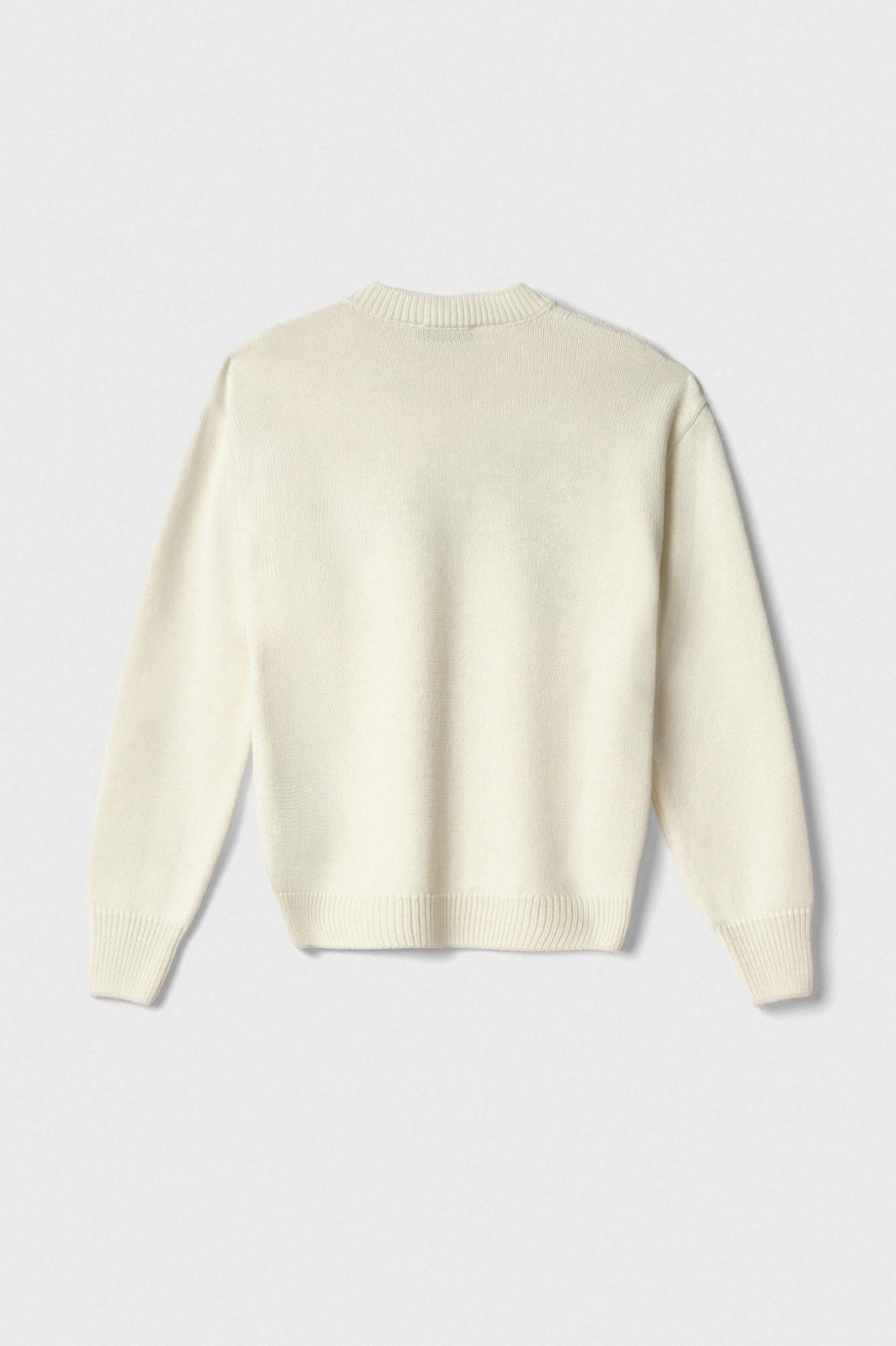 Pullover Cropped In Maglieria Con Logo Lurex  Off White - Gaëlle Paris GAABW07114-MBFI0001 BI02 GAELLE 