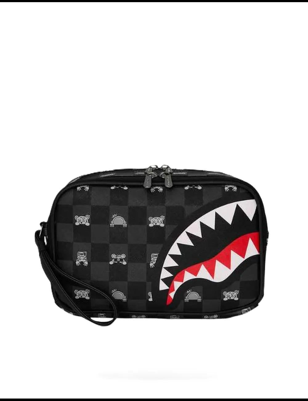 Sprayground<BR/>Pochette in ecopelle Gray Peeking Character Check 910B8914NSZ 910B8914NSZ V.UNICA SPRAYGROUND 