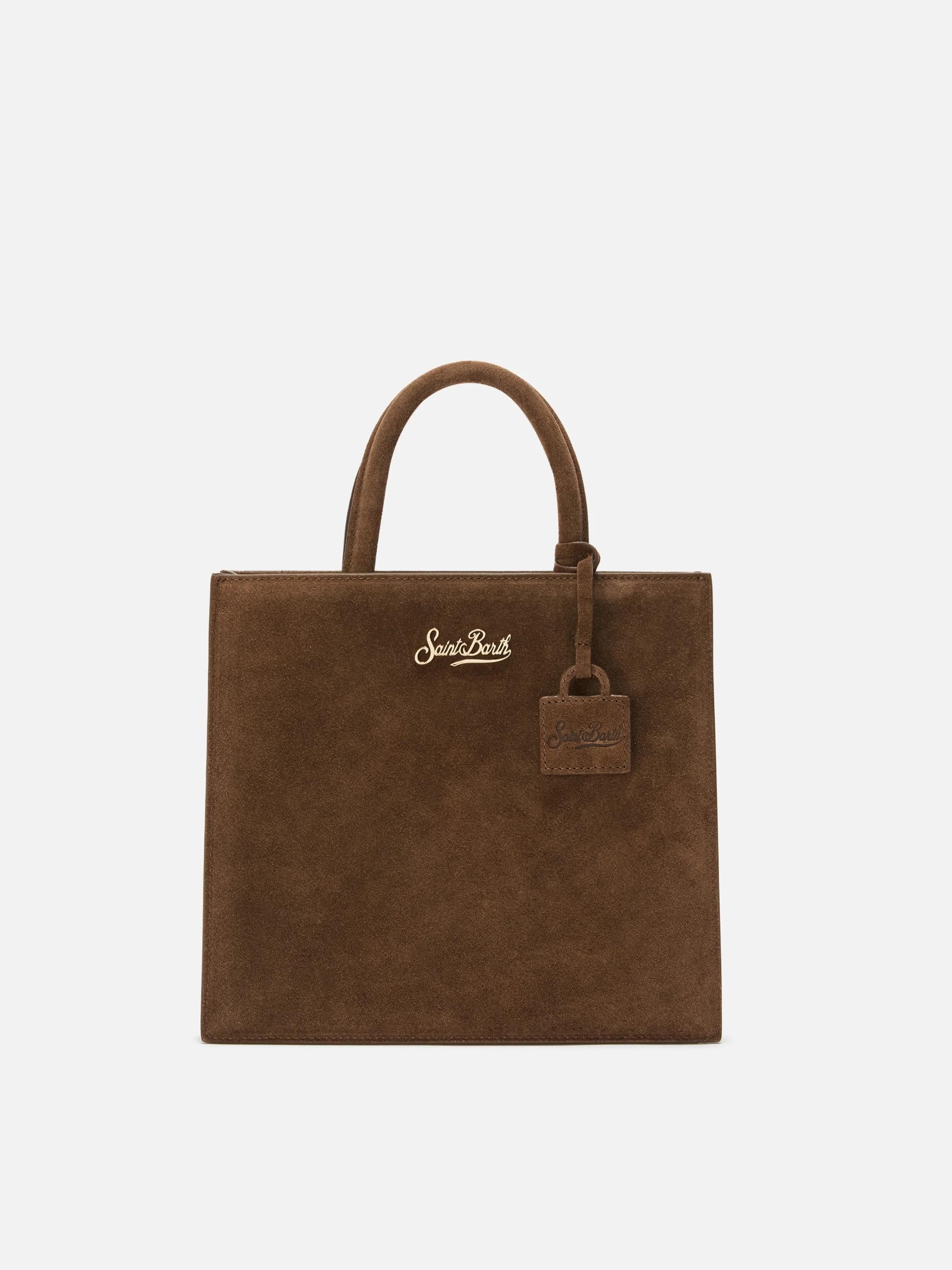 Borsa a mano Shop Bag Midi in pelle scamosciata marrone SHBM0001 00708I MC2 SAINT BARTH 