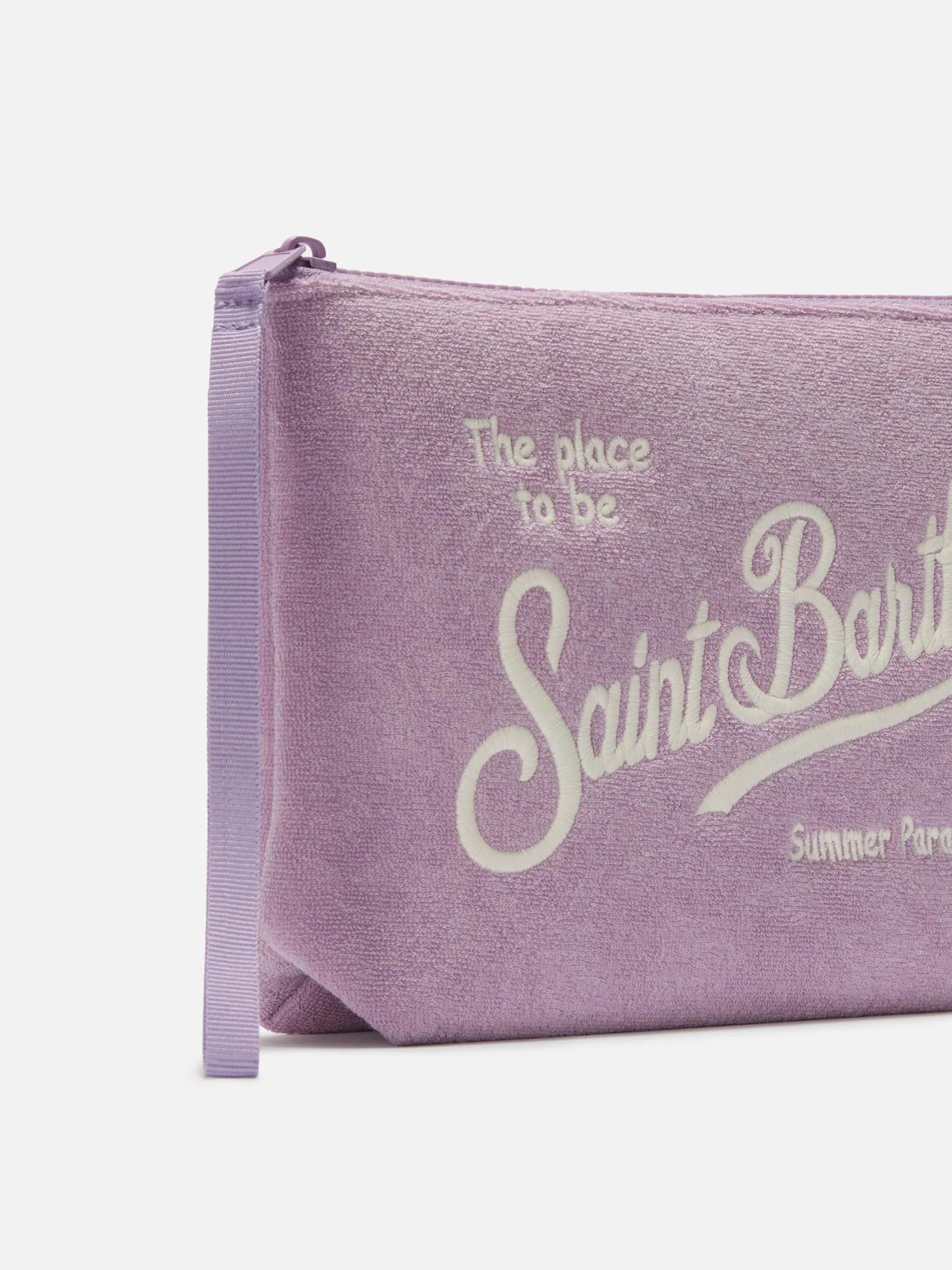 Pochette Aline effetto spugna lilla ALI0003 00400L MC2 SAINT BARTH 