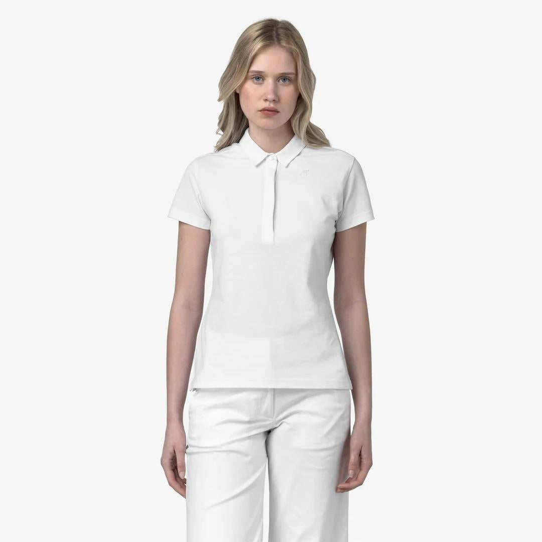 AMEDEA PIQUE SLIM<BR/>WHITE K1127GW 001 K-WAY 