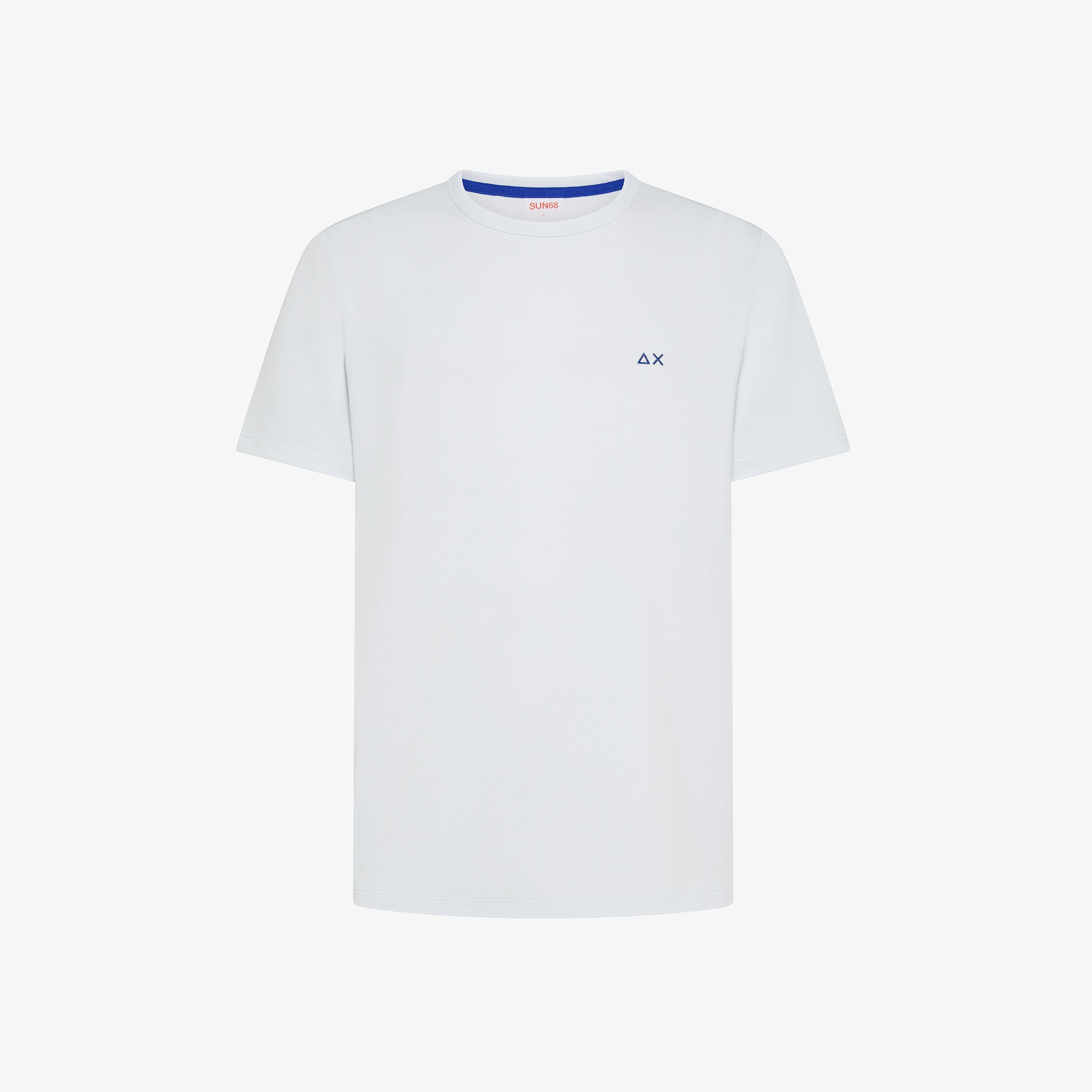 SUN68 T-shirt piquet Bianca T36118 01 SUN 68 