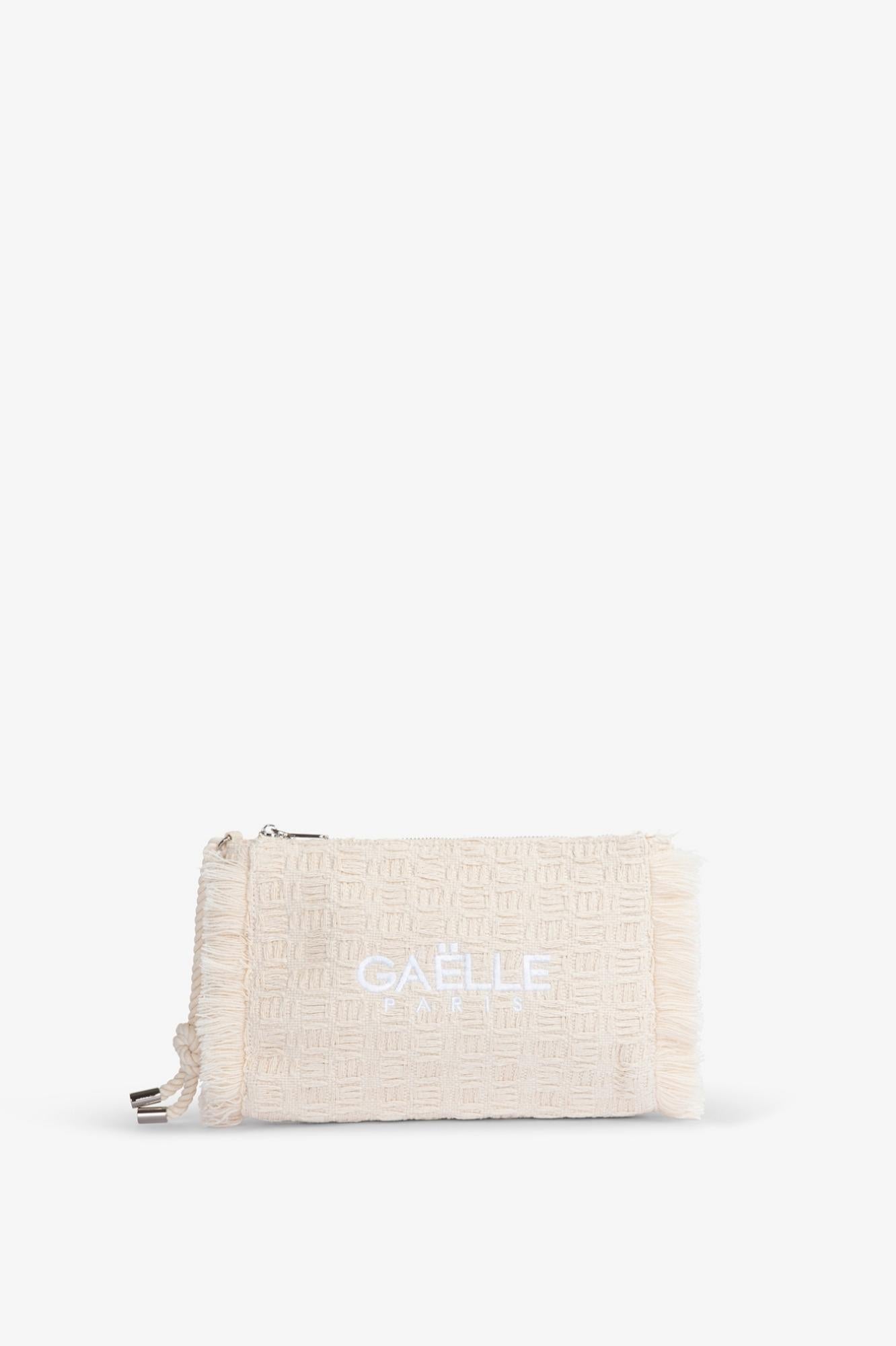 Regular Pochette Ricamo Logo  Beige - Gaëlle Paris GAACW03180-BFL0001 BE00 GAELLE 