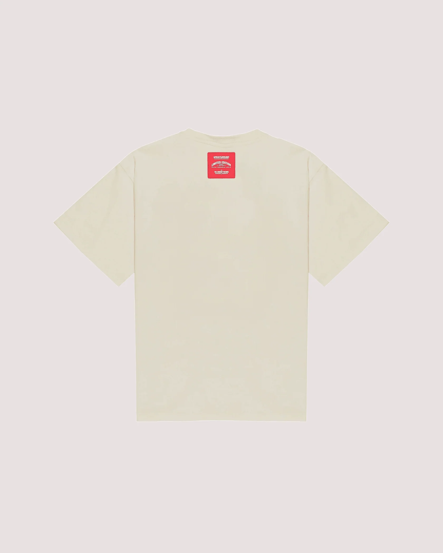SPRAYGROUND<BR/>SHARK BASIC REG T-SHIRT IVORY SPY1384 IVO SPRAYGROUND 
