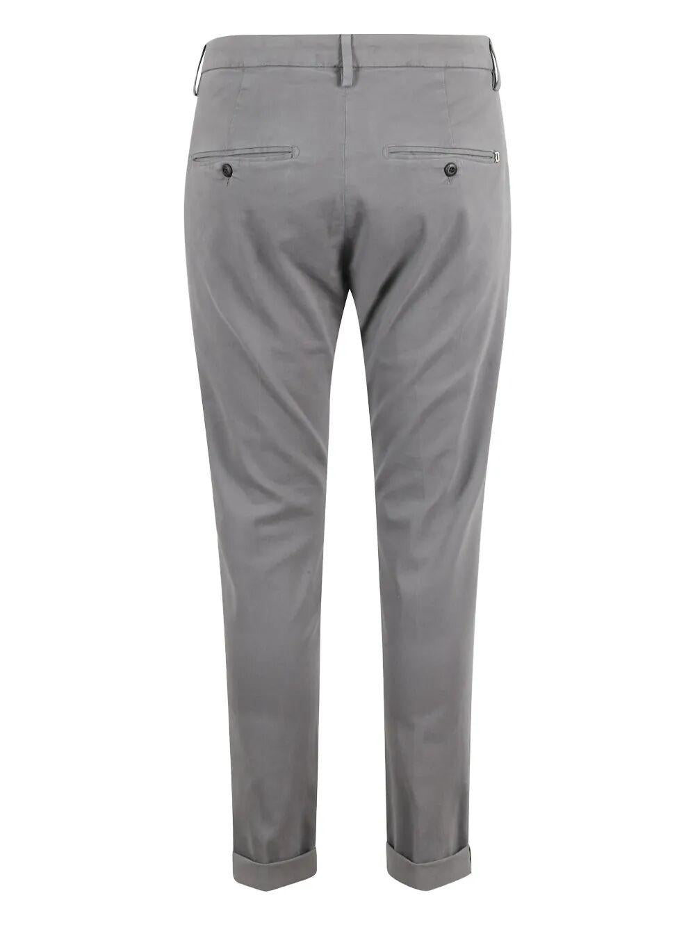 Dondup Pantaloni Gaubert Slim In Gabardina Stretch Fumè UP235-GSE043U-PTD 925 DONDUP 
