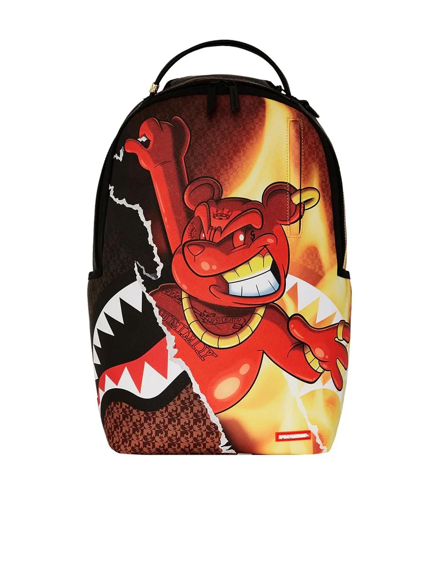 ZAINO DIABLO FIRE TEAR DLXSV BACKPACK SPRAYGROUND 910B7548NSZ BLACK SPRAYGROUND 