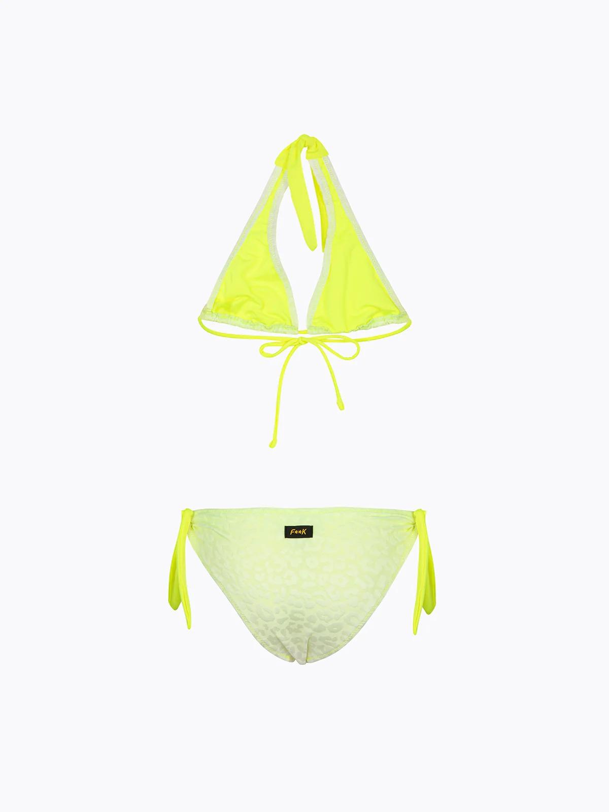 Bikini Bambina F**K Triangolo Alto con Slip Fisso Fantasia SG0680-X93 FJ26-SG0680 X93 F**K 