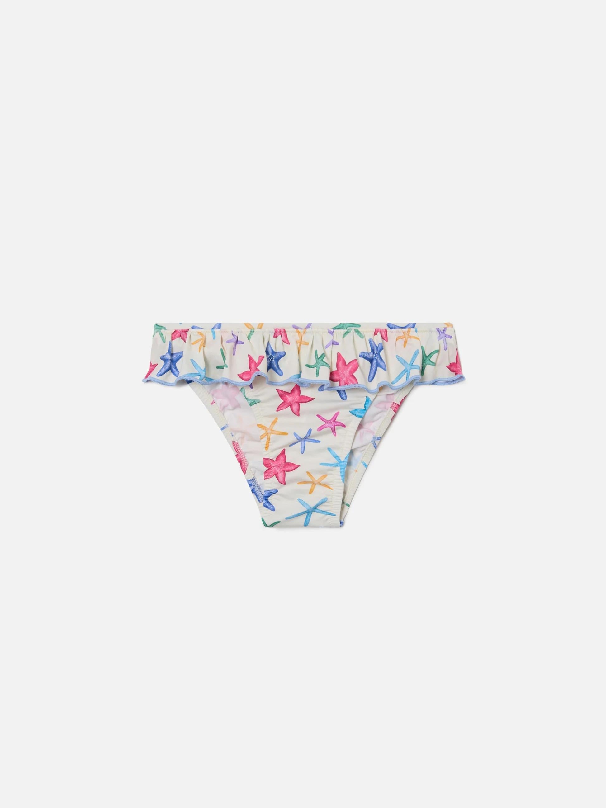 Slip mare Melly panna con stampa stelle marine MELL001 00578L MC2 SAINT BARTH 