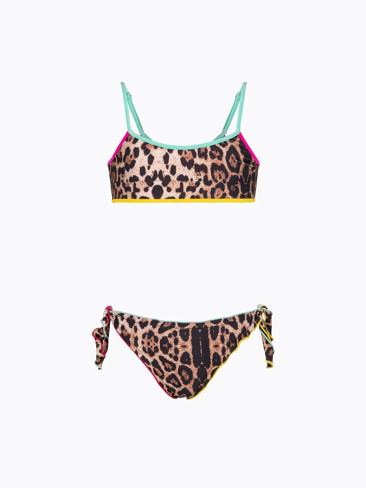 Bikini Bambina F**K Top Fisso con Slip Regolabile Fantasia SG0111-X02 FJ26-SG0111 X02 F**K 