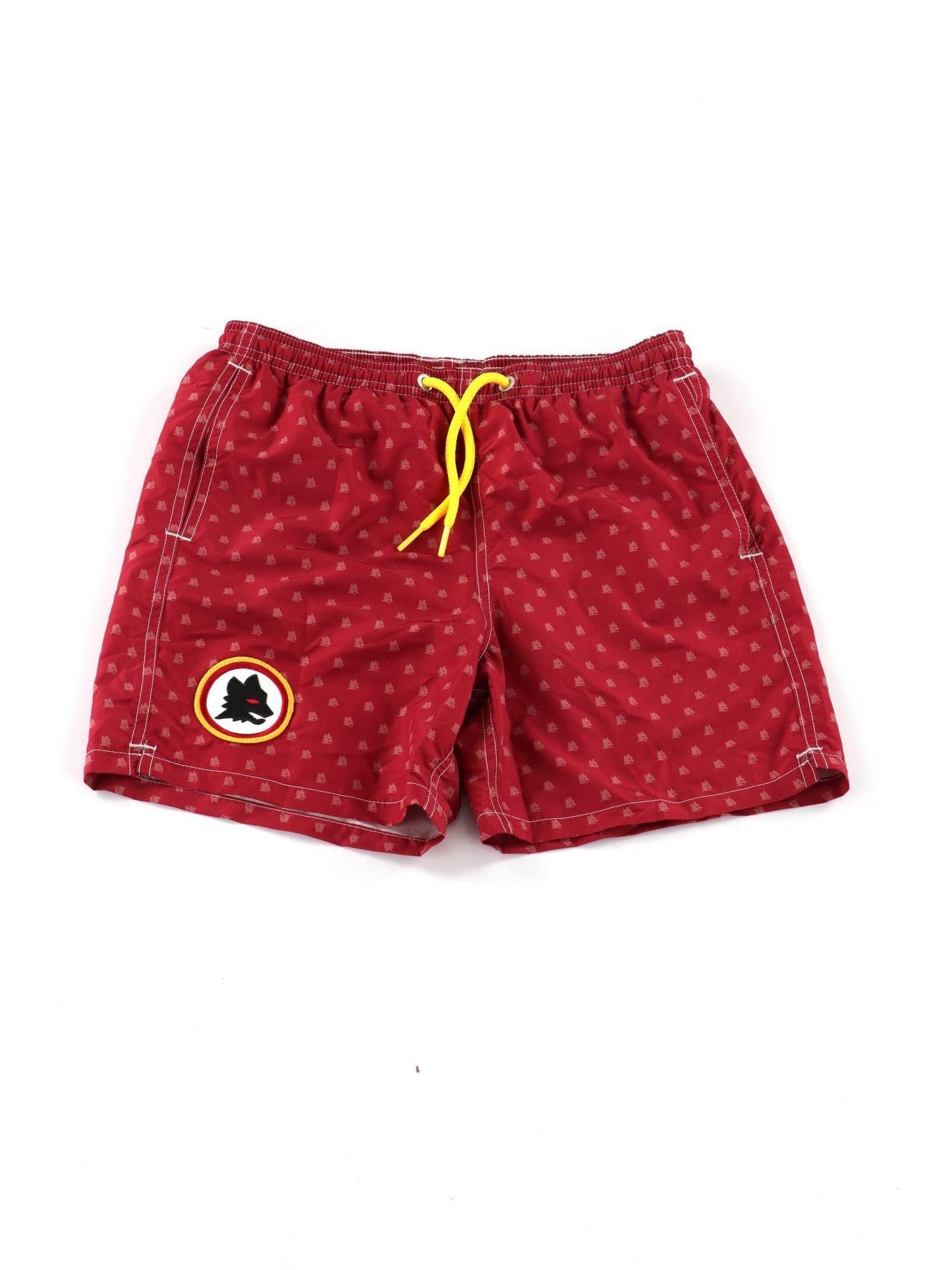 Costume da bagno da bambino con stampa AS Roma | AS ROMA EDIZIONE SPECIALE JEA0004 07447L MC2 SAINT BARTH 