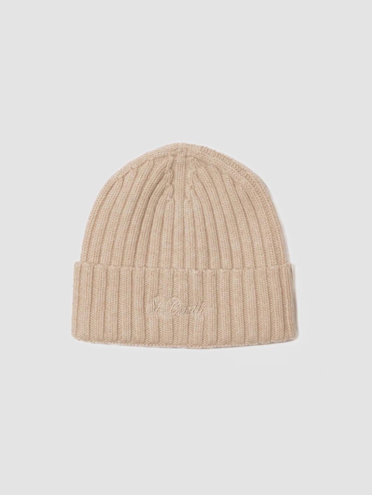 MC2 SAINT BARTH<BR/>Box con Cappello in Lana e Pochette Pied de Poule Beige BOX0022 03243I MC2 SAINT BARTH 