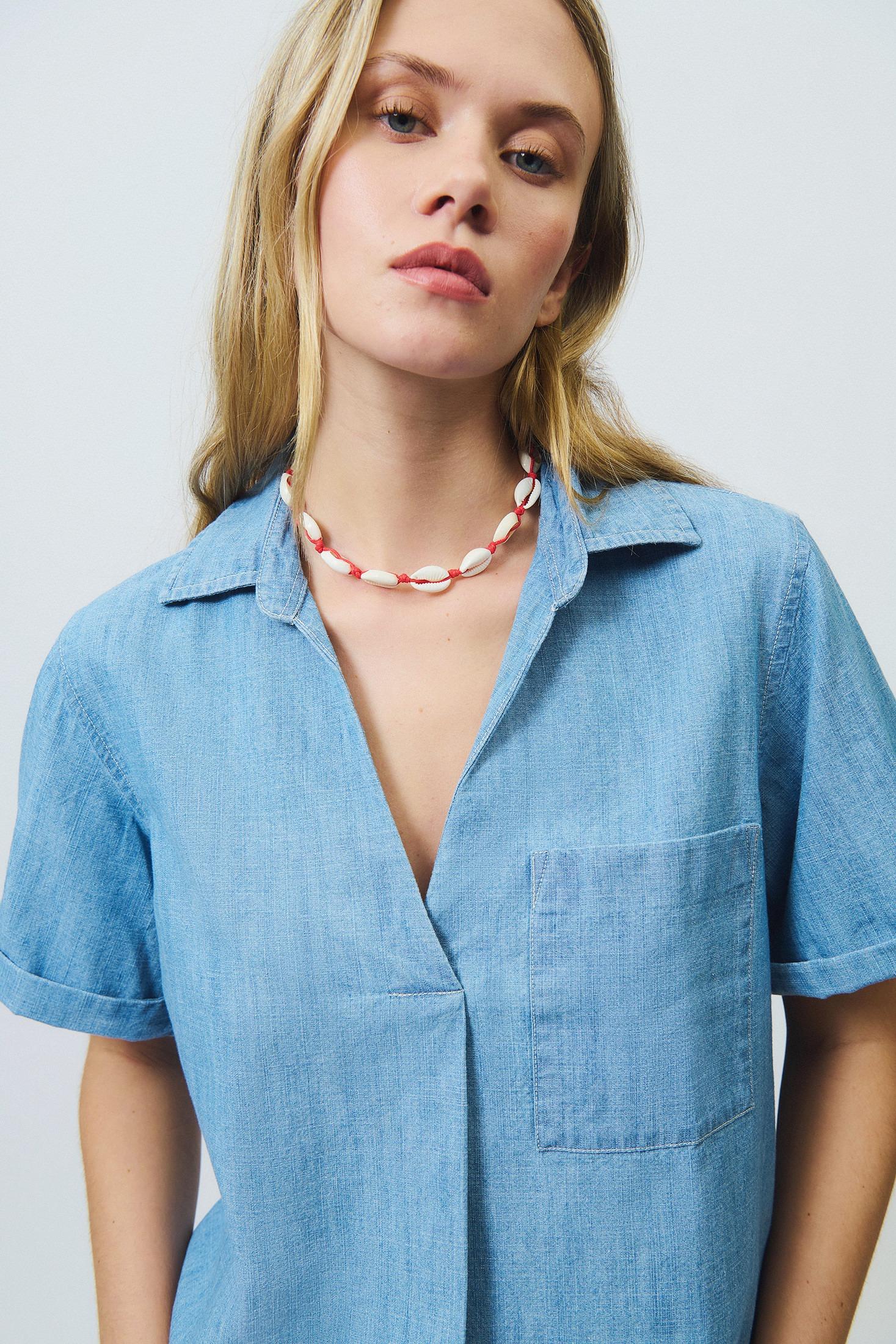 CAMICIA ROY ROGER'S REPUBLIC IN CHAMBRAY BLEACH RND92294CQ310102 C0090 ROY ROGER'S 