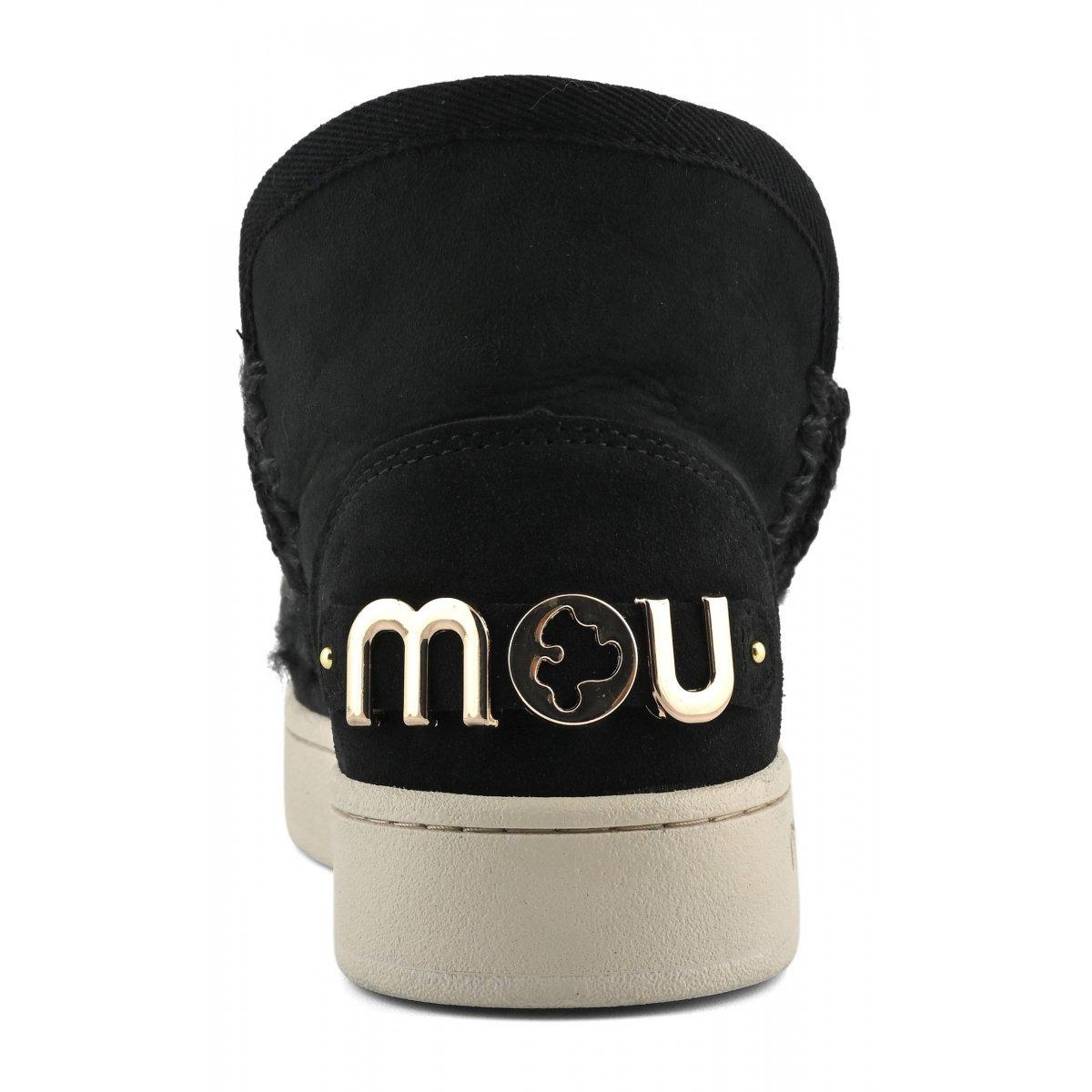 Mou new eskimo sneaker suede black F25-MUFW741001A BKB MOu 