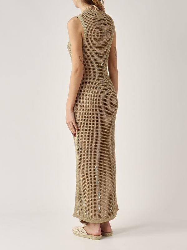 MC2 SAINT BARTH<BR/>Abito donna Eileen in maglia lurex oro EIE0001 08725L MC2 SAINT BARTH 