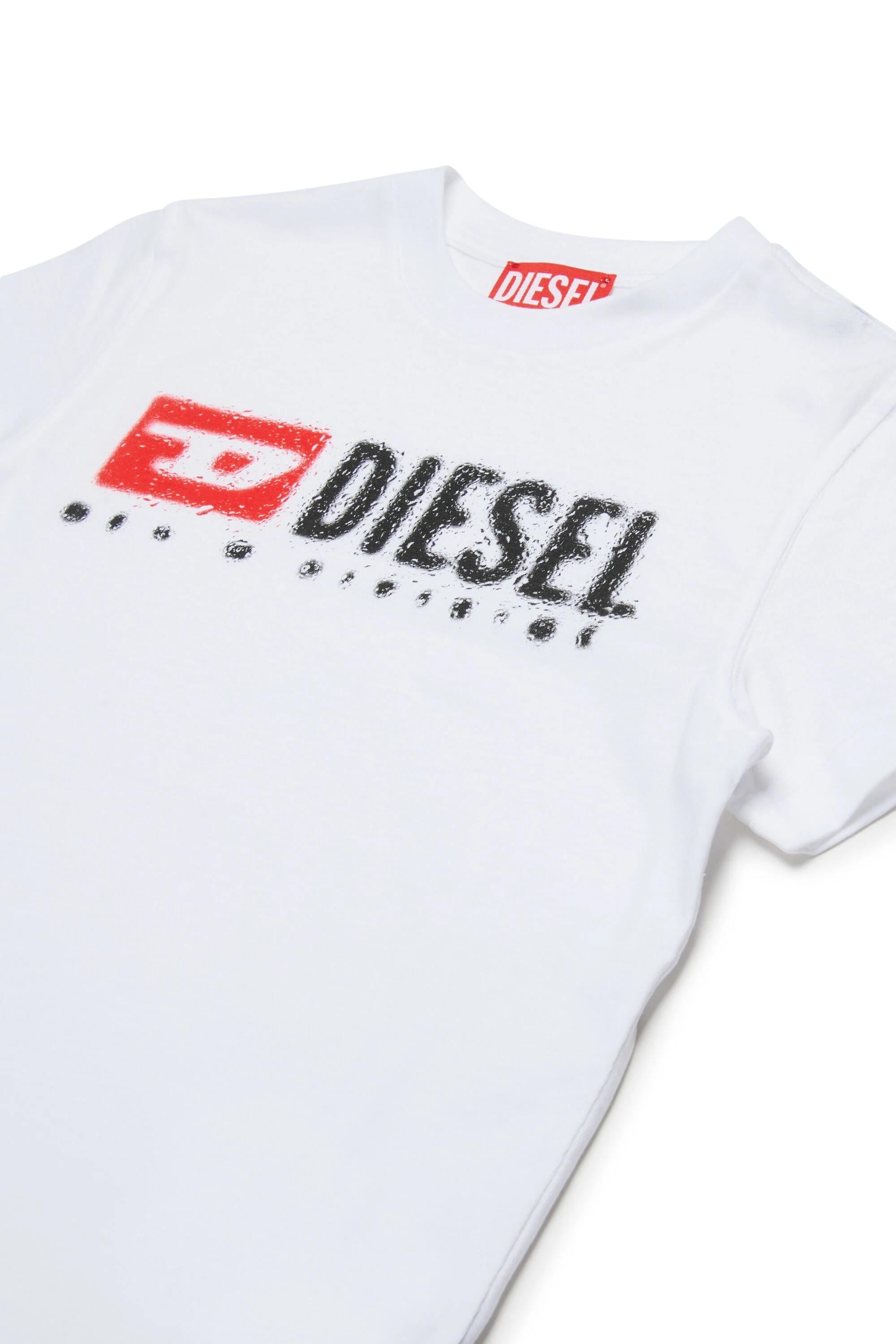 T-shirt diesel bambino tadjustk14 bianca J02475-00YI9 K100 DIESEL 
