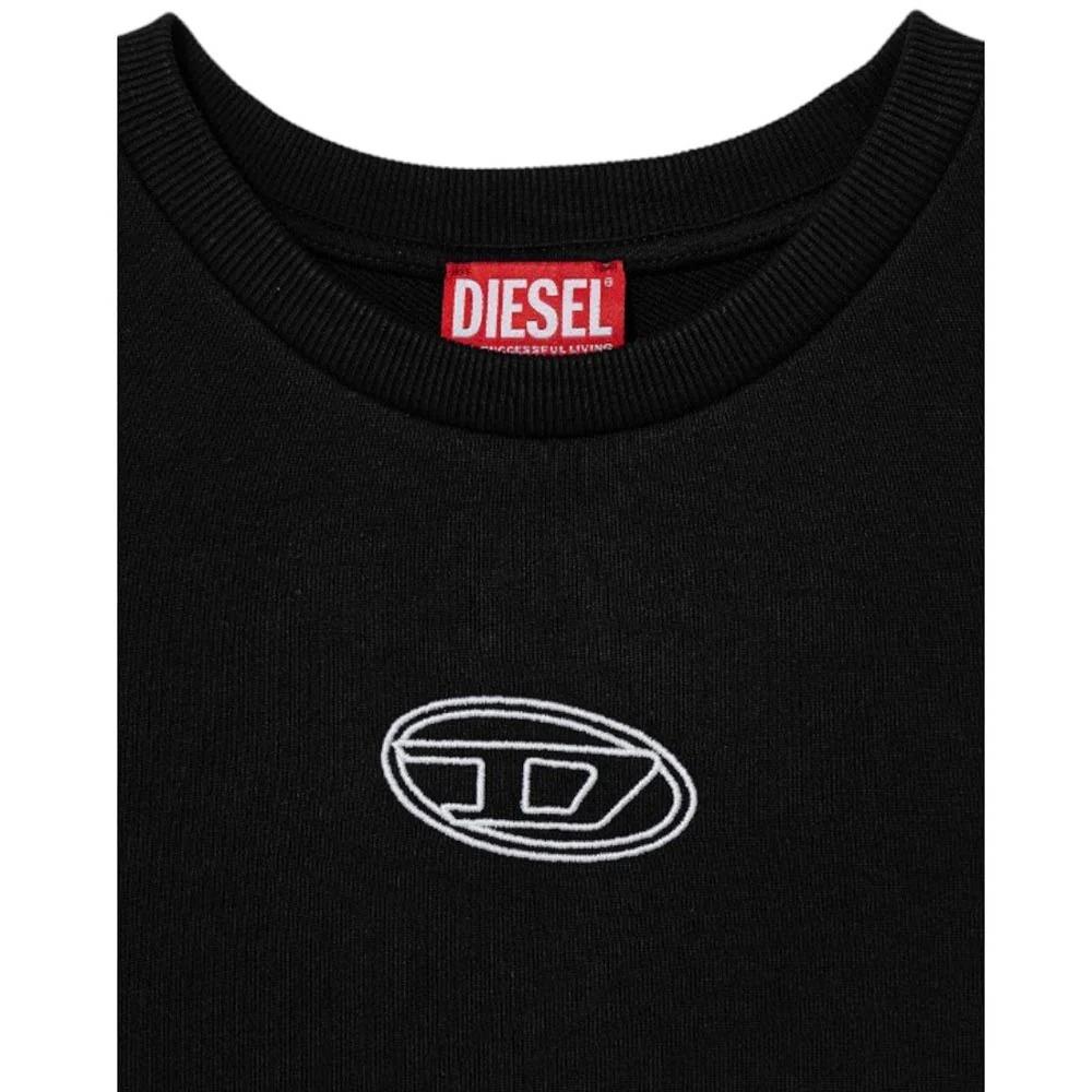 Diesel Felpa girocollo nera con Oval D J02621-0GEAD-K900 J02621-0GEAD K900 DIESEL 