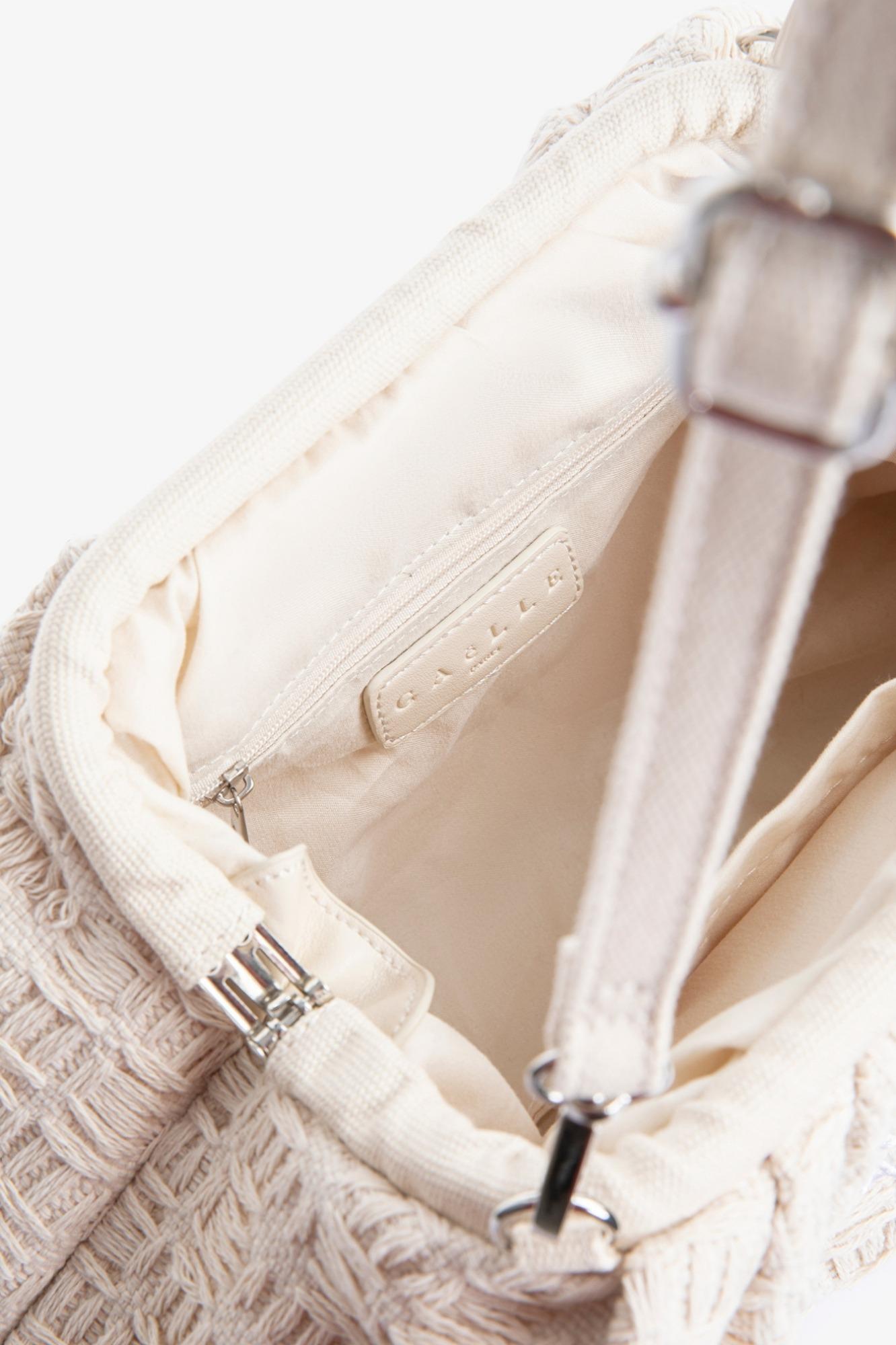 Maxi Pochette Ricamo Logo  Beige - Gaëlle Paris GAACW03181-BFL0001 BE00 GAELLE 