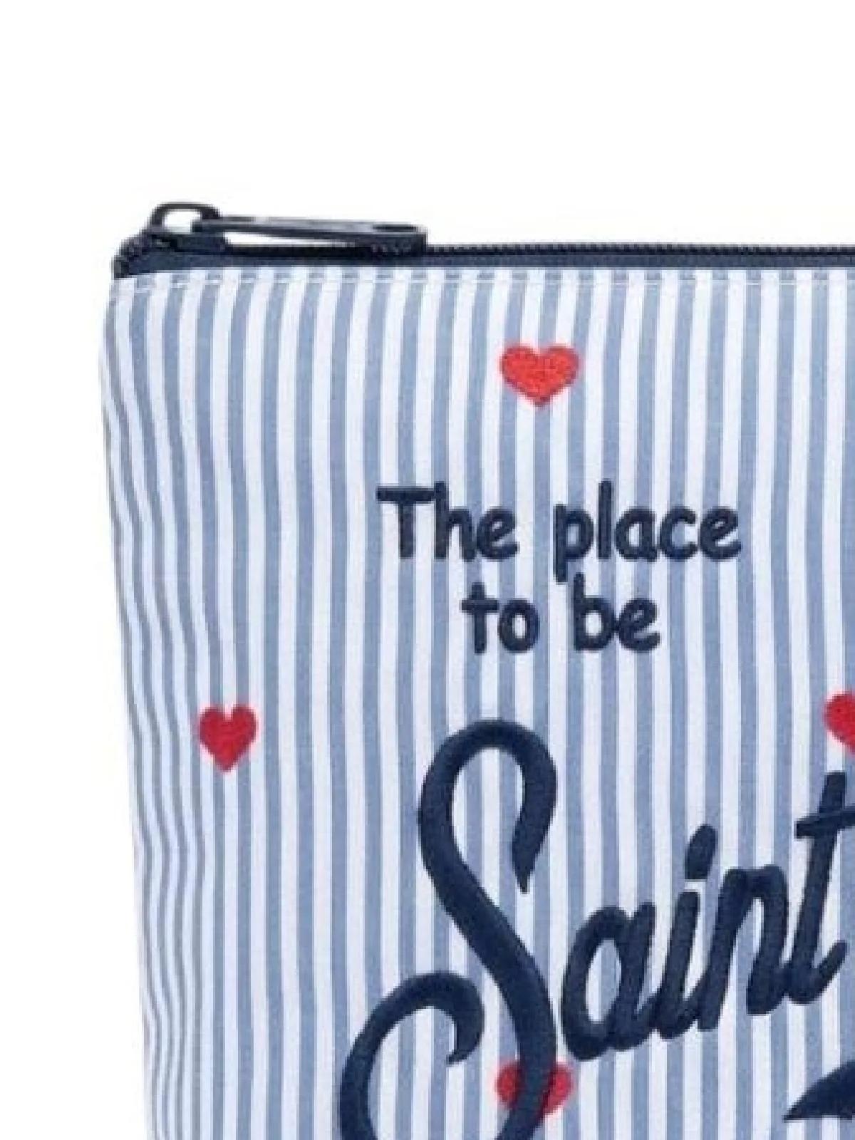 Mc2 Saint Barth Pochette Aline In Cotone A Righe Con Cuori ALI0046/00241L ALI0046 00241L MC2 SAINT BARTH 