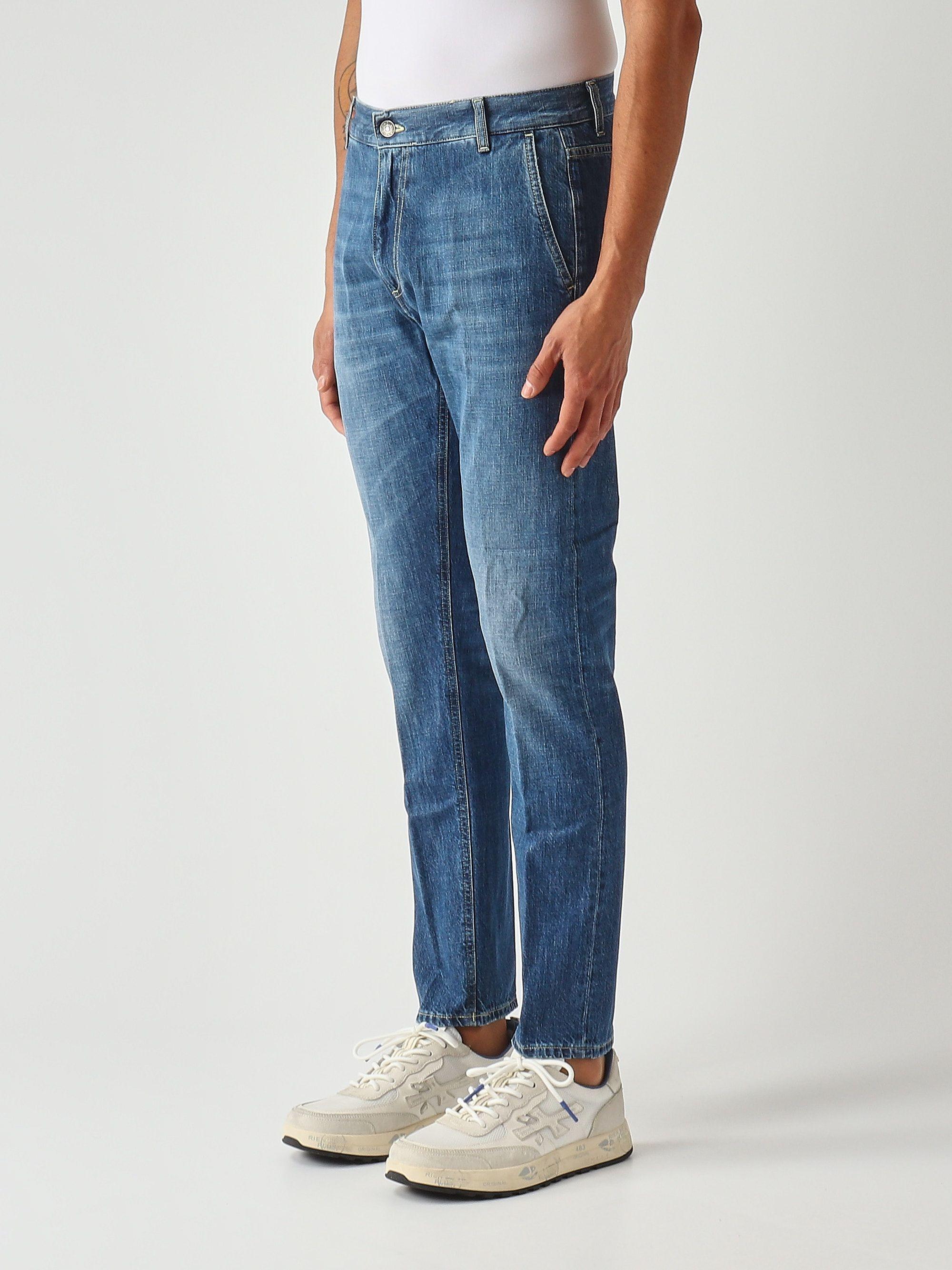 Jeans Jeff carrot in denim fisso riciclato UP641-DFH269U-J40 800 DONDUP 