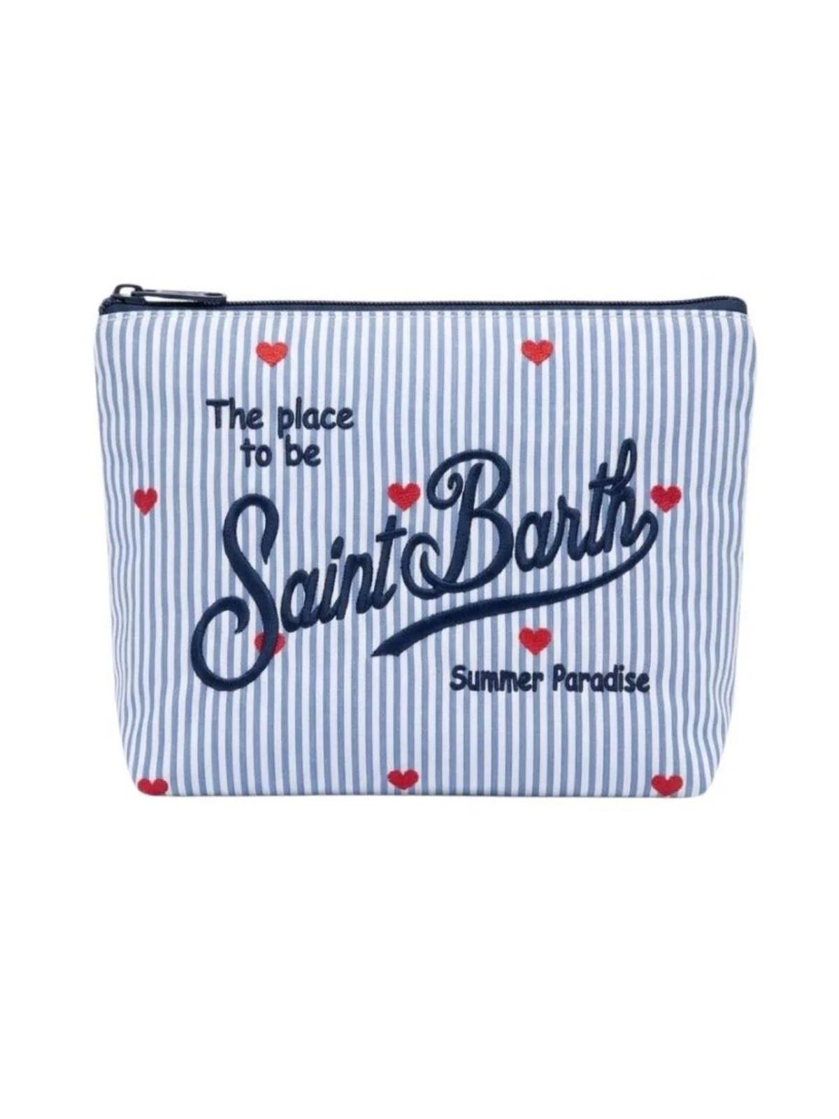 Mc2 Saint Barth Pochette Aline In Cotone A Righe Con Cuori ALI0046/00241L ALI0046 00241L MC2 SAINT BARTH 
