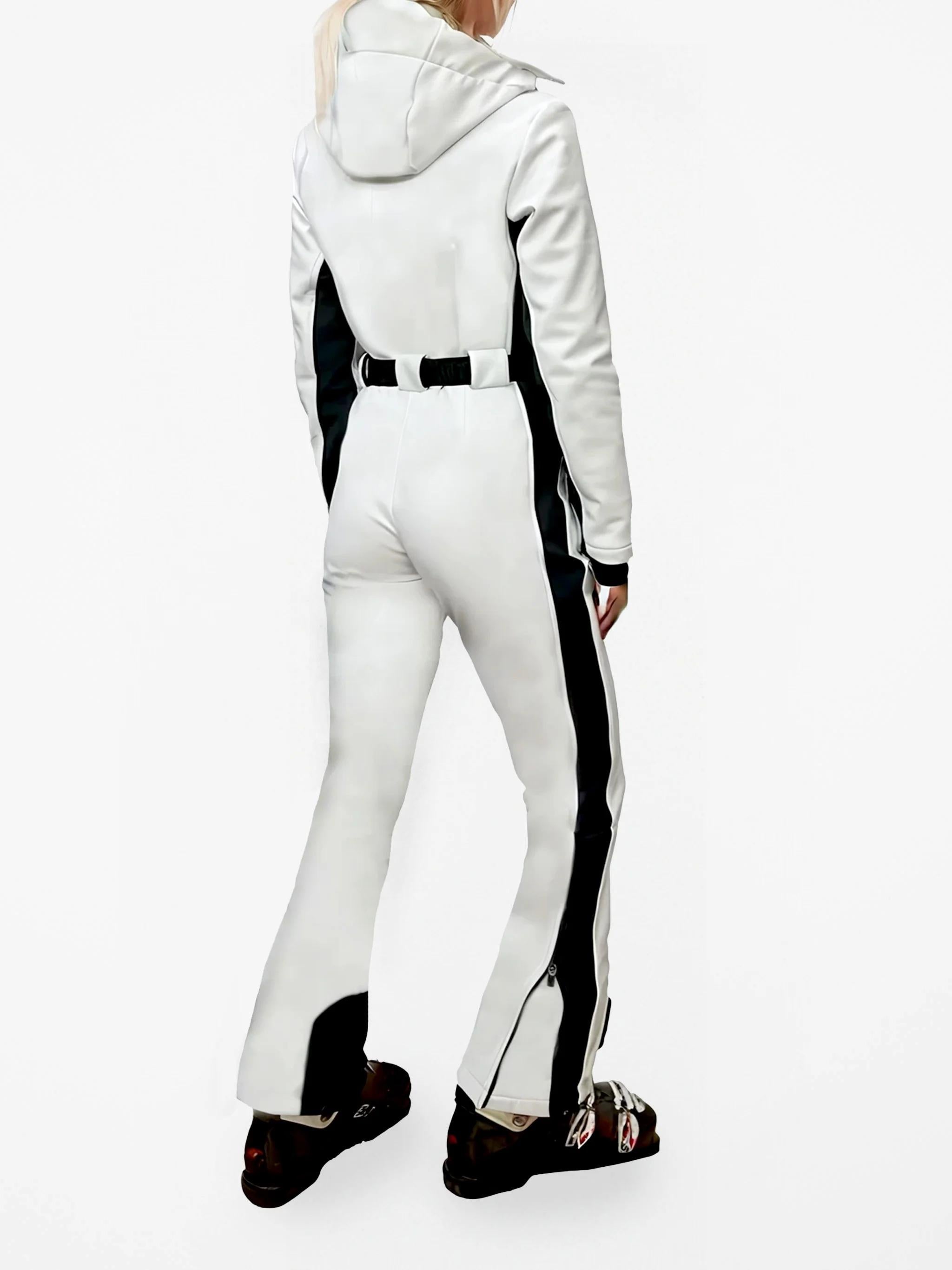 St.Barth Tuta da sci bianca da donna Garmisch con tecnologia RECCO® GRM0001 03829I MC2 SAINT BARTH 