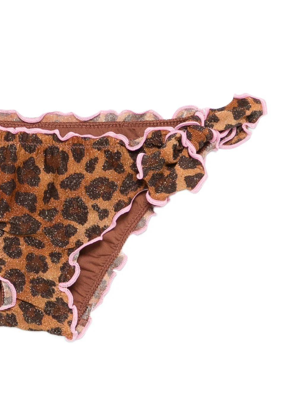 Costume CRIC MC2 Saint Barth Kids marrone con stampa animalier CRIC001 00520L MC2 SAINT BARTH 